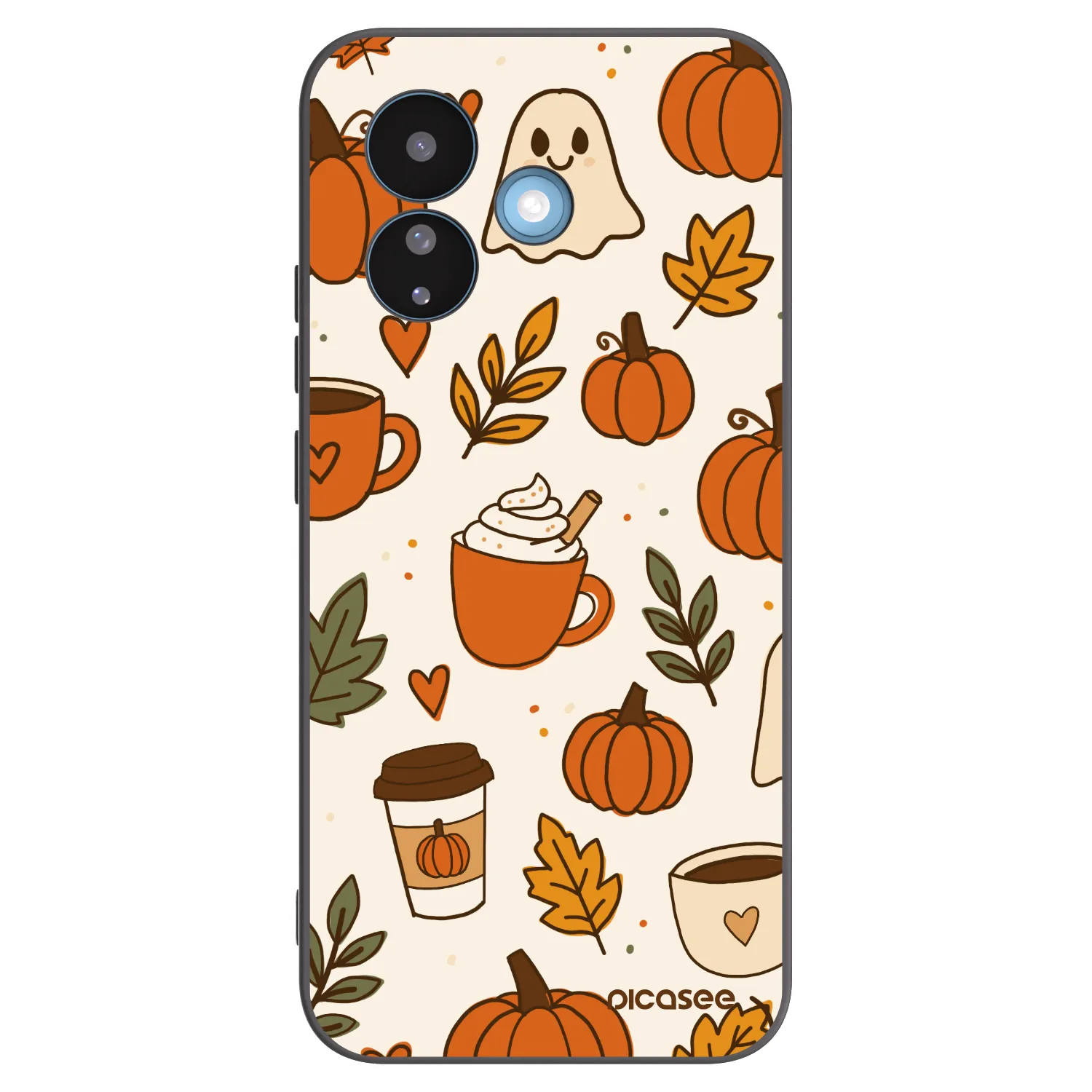 Picasee fekete szilikon tok az alábbi mobiltelefonokra Xiaomi Redmi Note 17 Pro 5G - Fall vibes
