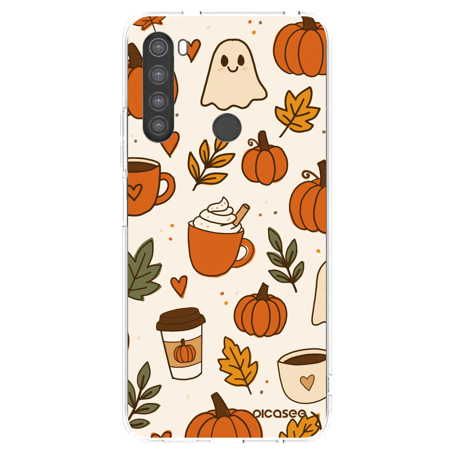 Picasee átlátszó szilikon tok az alábbi mobiltelefonokra Xiaomi Redmi Note 8 - Fall vibes