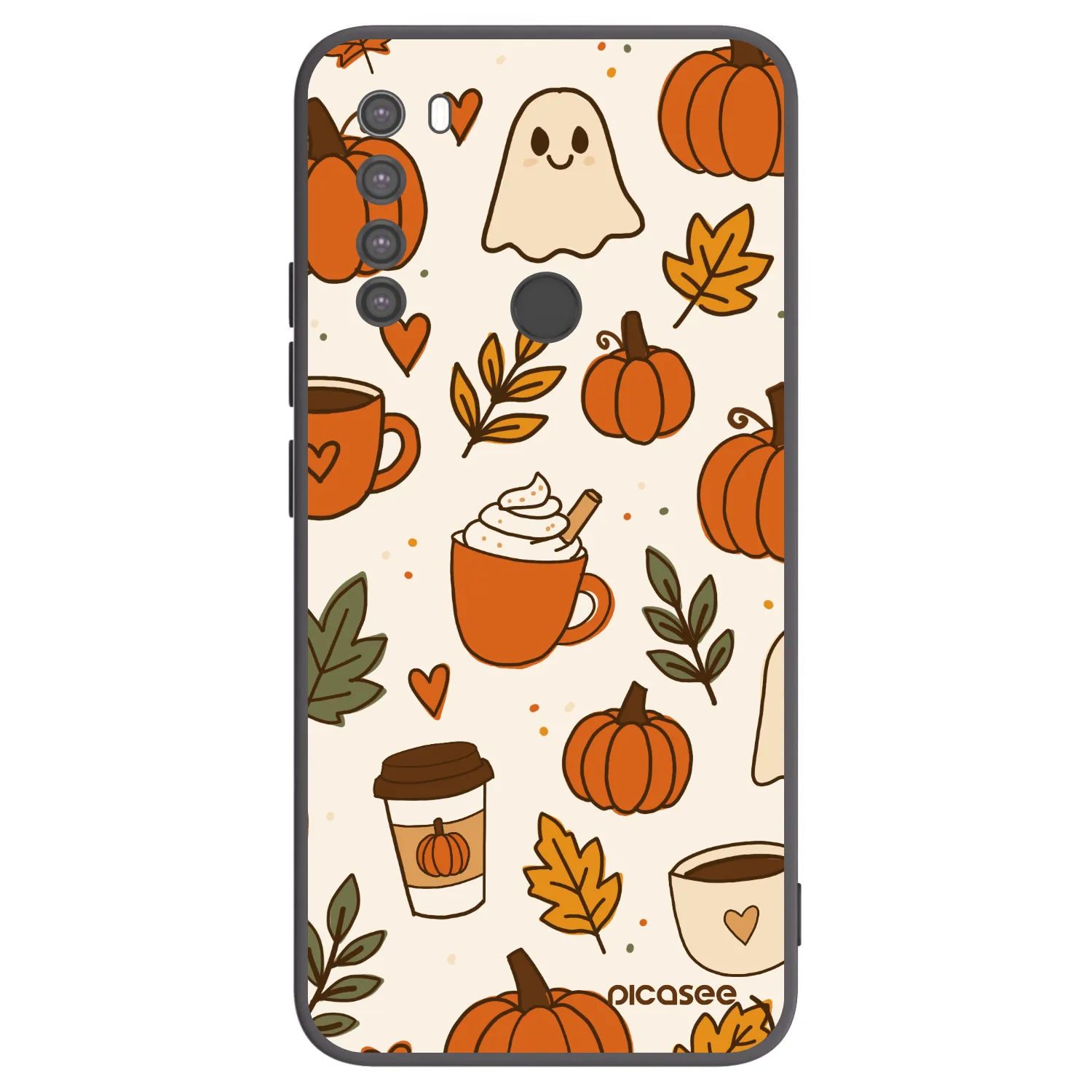 Picasee fekete szilikon tok az alábbi mobiltelefonokra Xiaomi Redmi Note 8 - Fall vibes