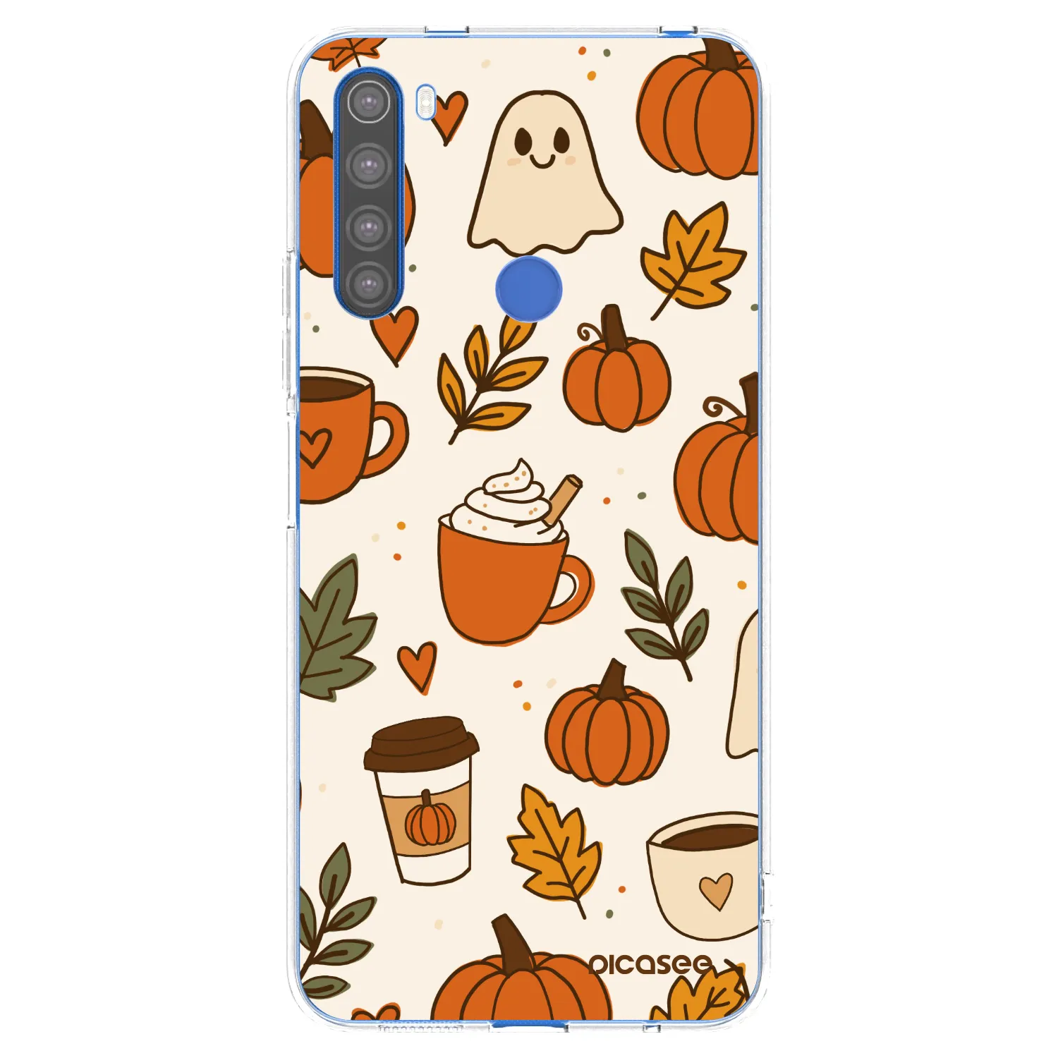 Picasee átlátszó szilikon tok az alábbi mobiltelefonokra Xiaomi Redmi Note 8T - Fall vibes