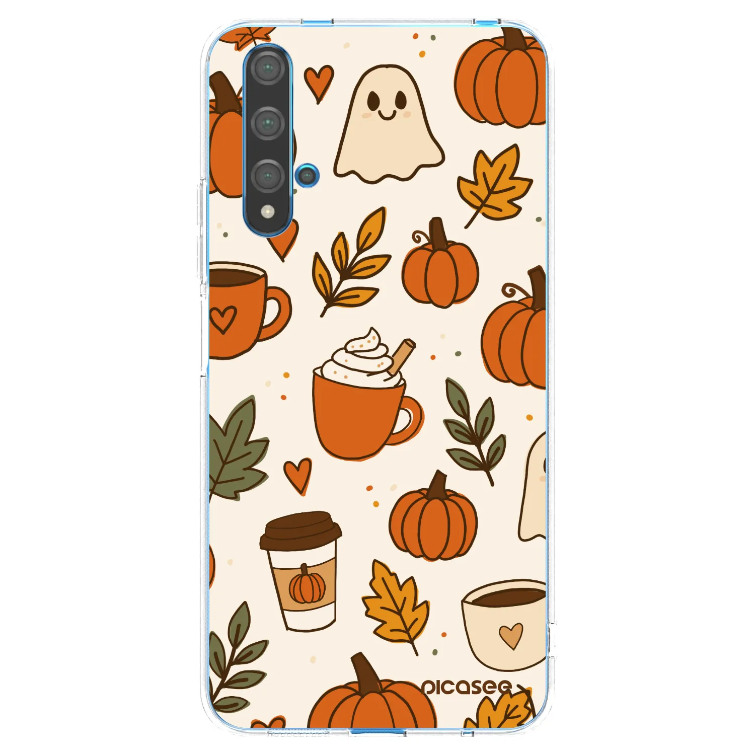 Picasee átlátszó szilikon tok az alábbi mobiltelefonokra Huawei Nova 5T - Fall vibes