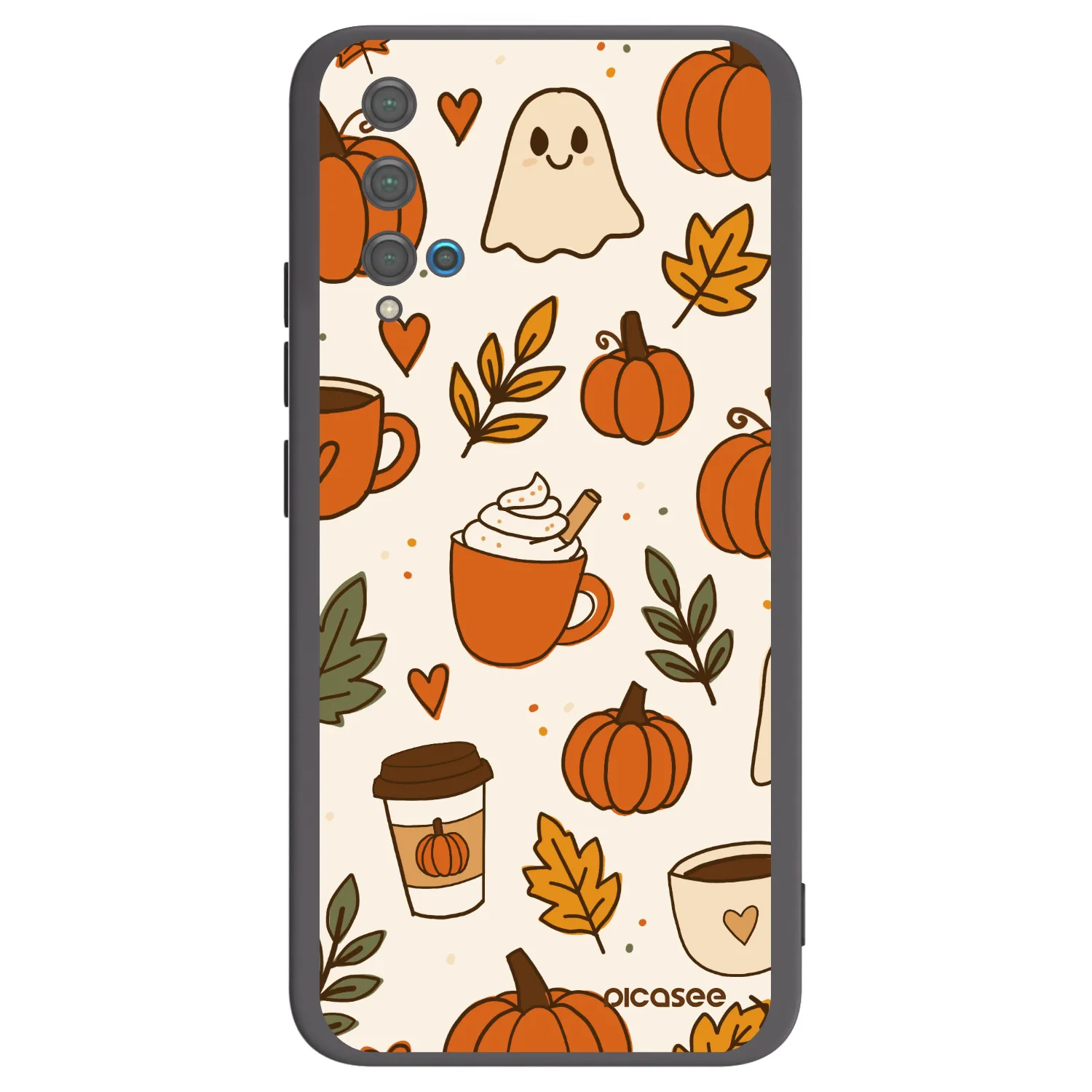 Picasee fekete szilikon tok az alábbi mobiltelefonokra Huawei Nova 5T - Fall vibes