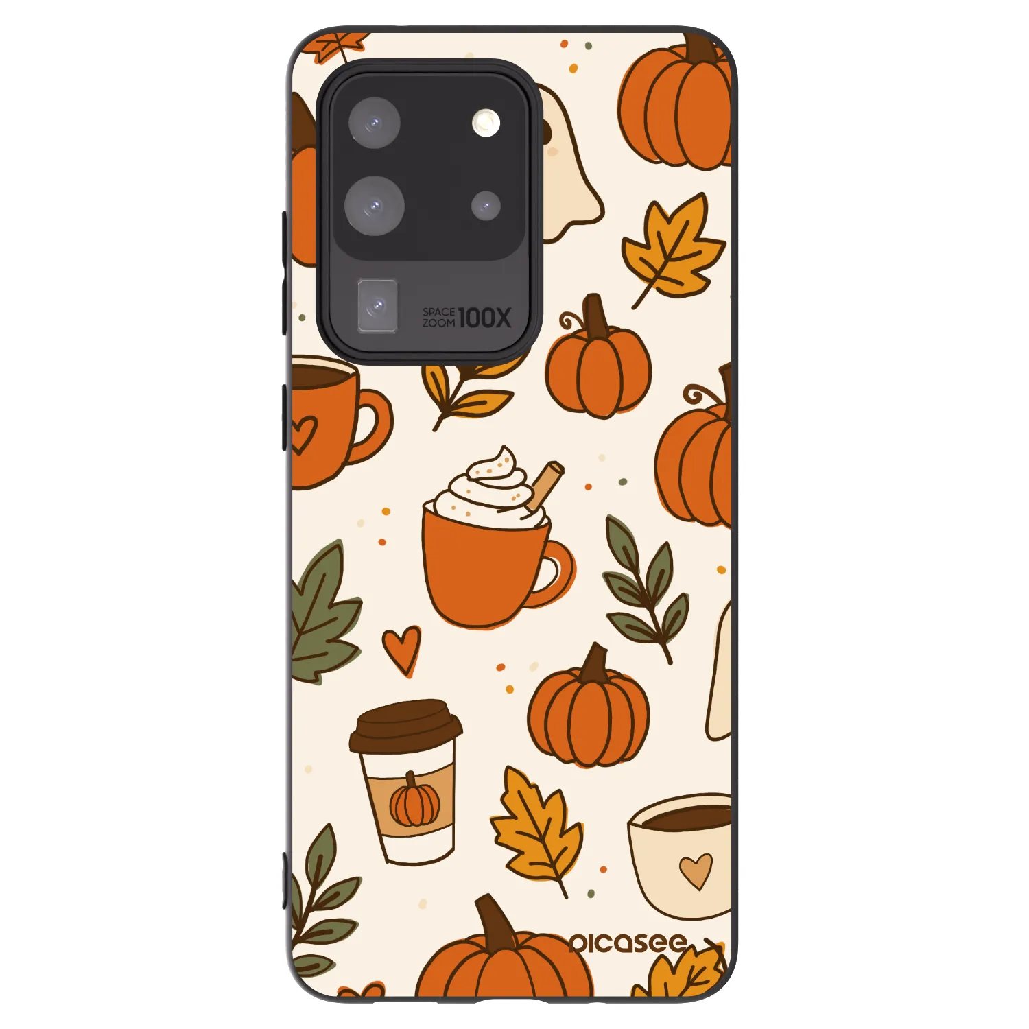 Picasee fekete szilikon tok az alábbi mobiltelefonokra Samsung Galaxy S20 Ultra 5G G988F - Fall vibes