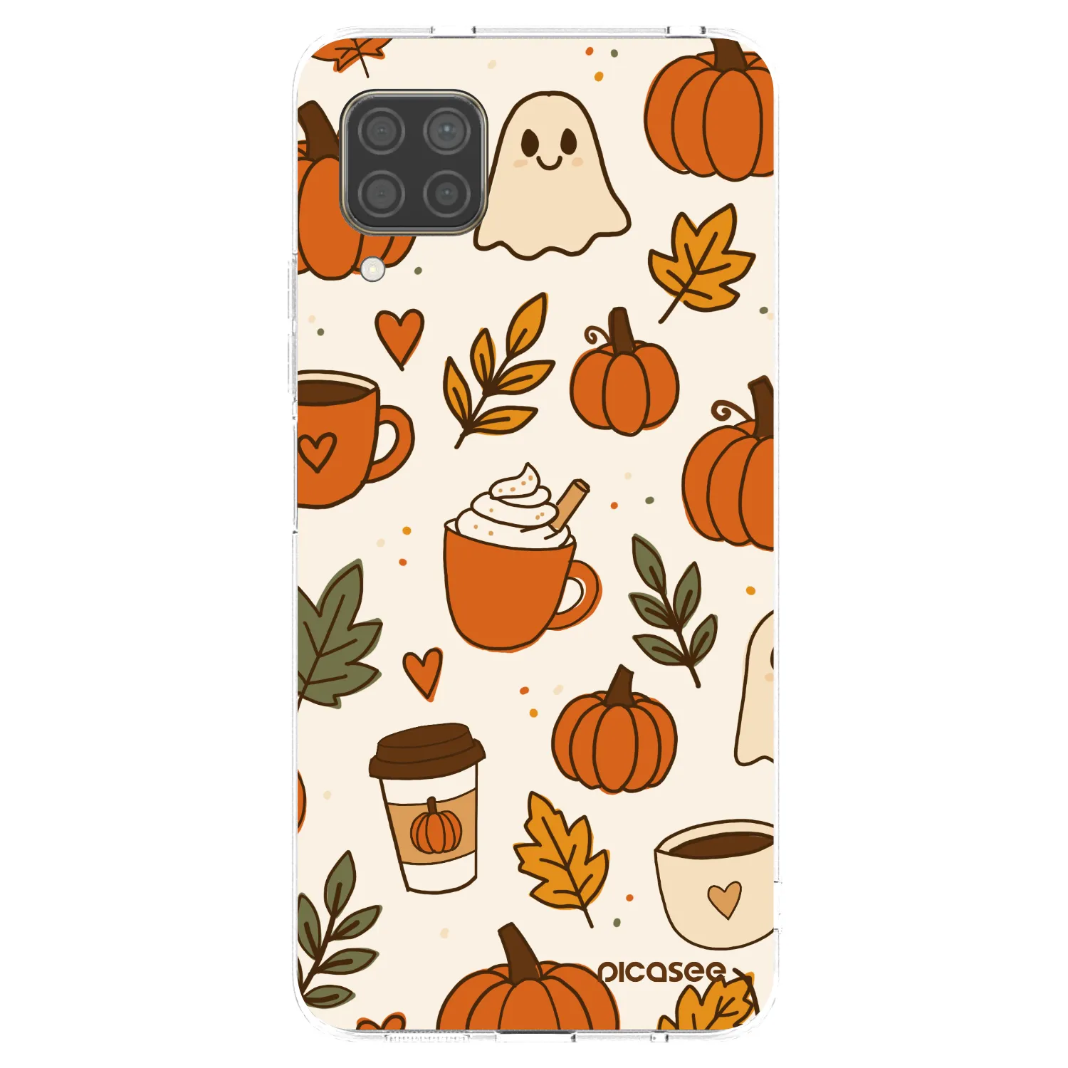 Picasee átlátszó szilikon tok az alábbi mobiltelefonokra Huawei P40 Lite - Fall vibes