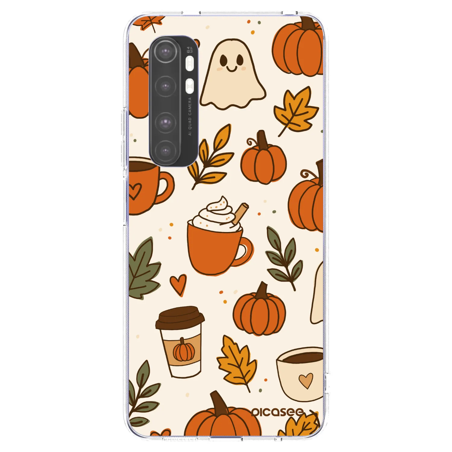 Picasee átlátszó szilikon tok az alábbi mobiltelefonokra Xiaomi Mi Note 10 Lite - Fall vibes