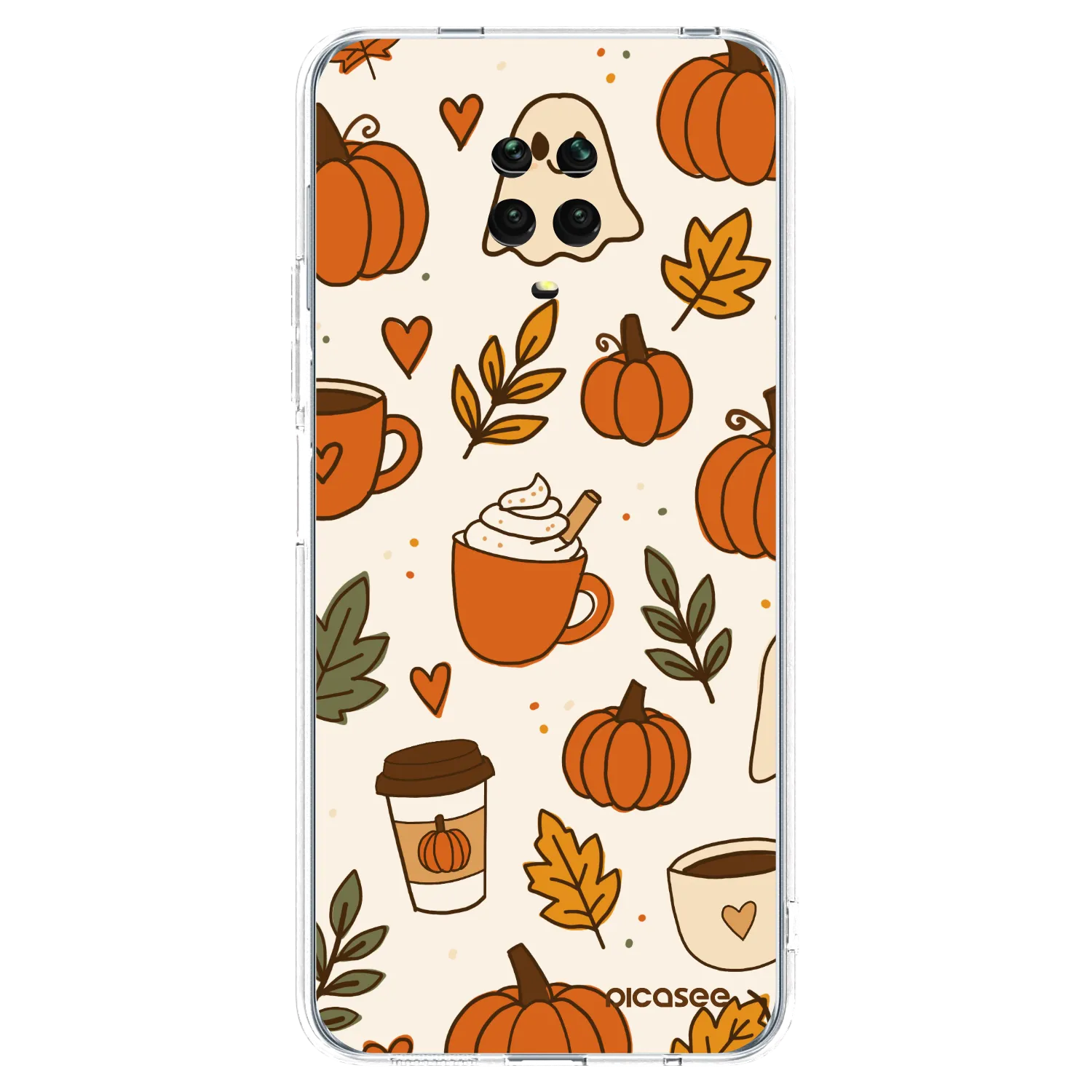 Picasee átlátszó szilikon tok az alábbi mobiltelefonokra Xiaomi Redmi Note 9S - Fall vibes