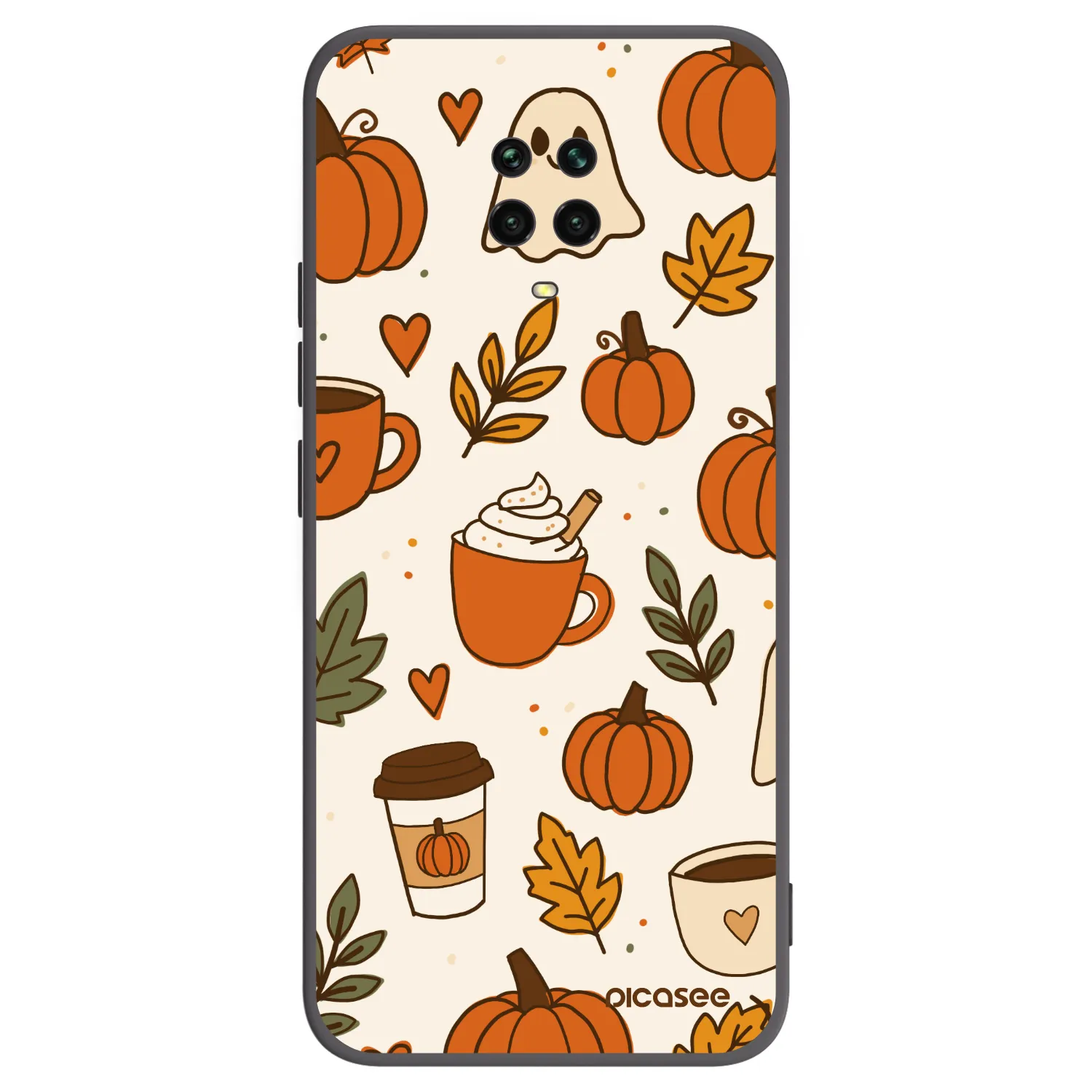 Picasee fekete szilikon tok az alábbi mobiltelefonokra Xiaomi Redmi Note 9S - Fall vibes