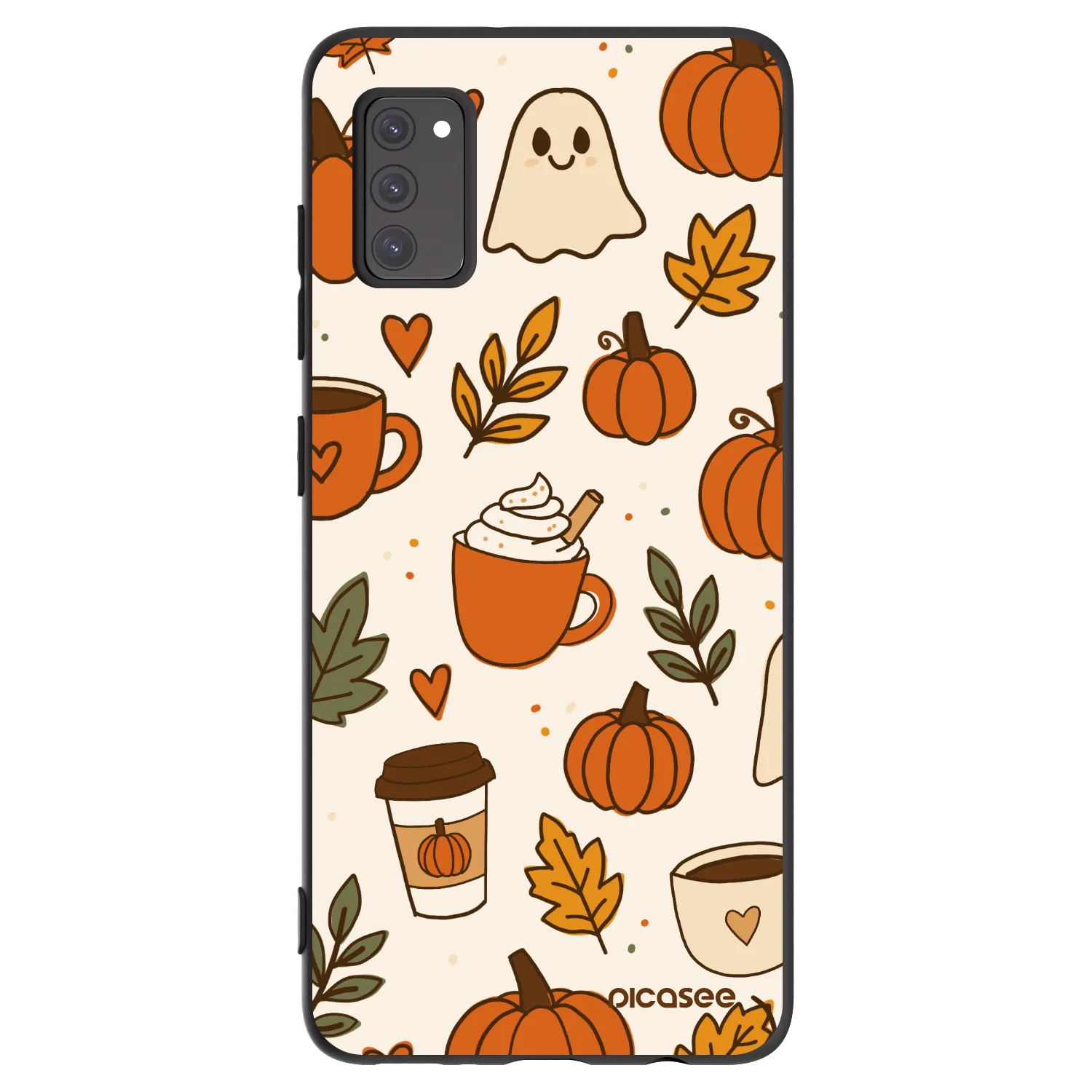 Picasee fekete szilikon tok az alábbi mobiltelefonokra Samsung Galaxy A41 A415F - Fall vibes