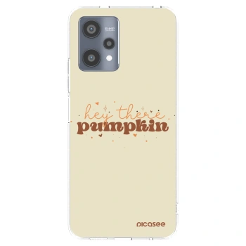 Picasee átlátszó szilikon tok az alábbi mobiltelefonokra Realme 9 Pro 5G - Hey there pumpkin