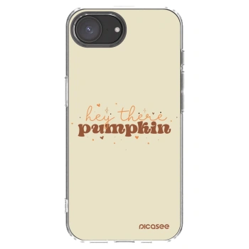Picasee átlátszó szilikon tok az alábbi mobiltelefonokra Apple iPhone 16e - Hey there pumpkin