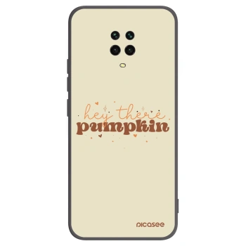 Picasee fekete szilikon tok az alábbi mobiltelefonokra Xiaomi Redmi Note 9S - Hey there pumpkin