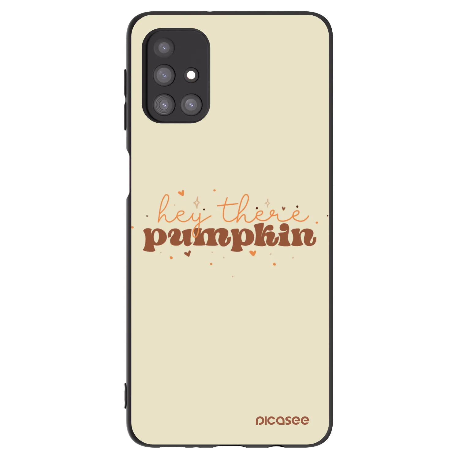 Picasee fekete szilikon tok az alábbi mobiltelefonokra Samsung Galaxy M31s - Hey there pumpkin