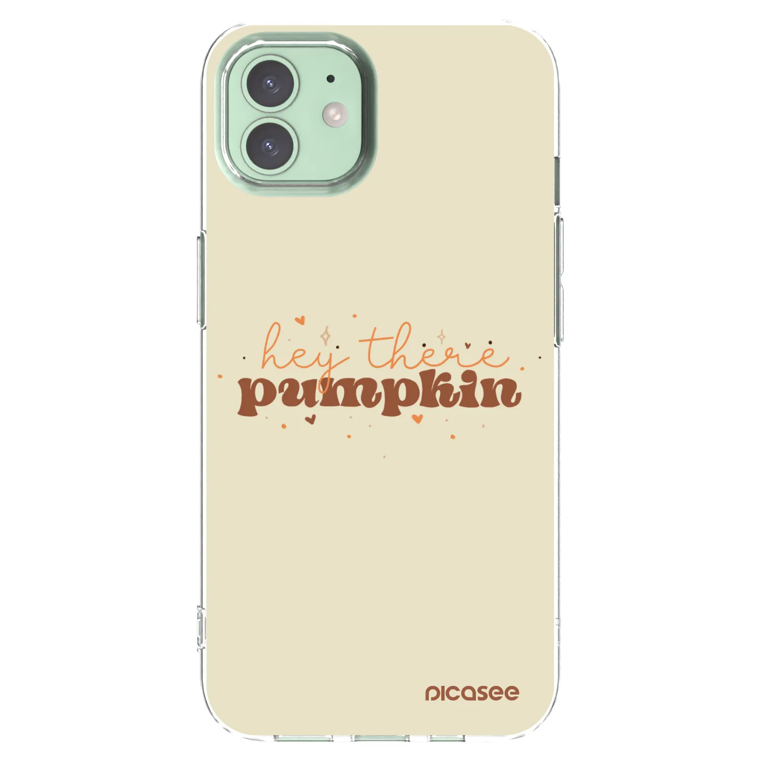Picasee átlátszó szilikon tok az alábbi mobiltelefonokra Apple iPhone 12 - Hey there pumpkin