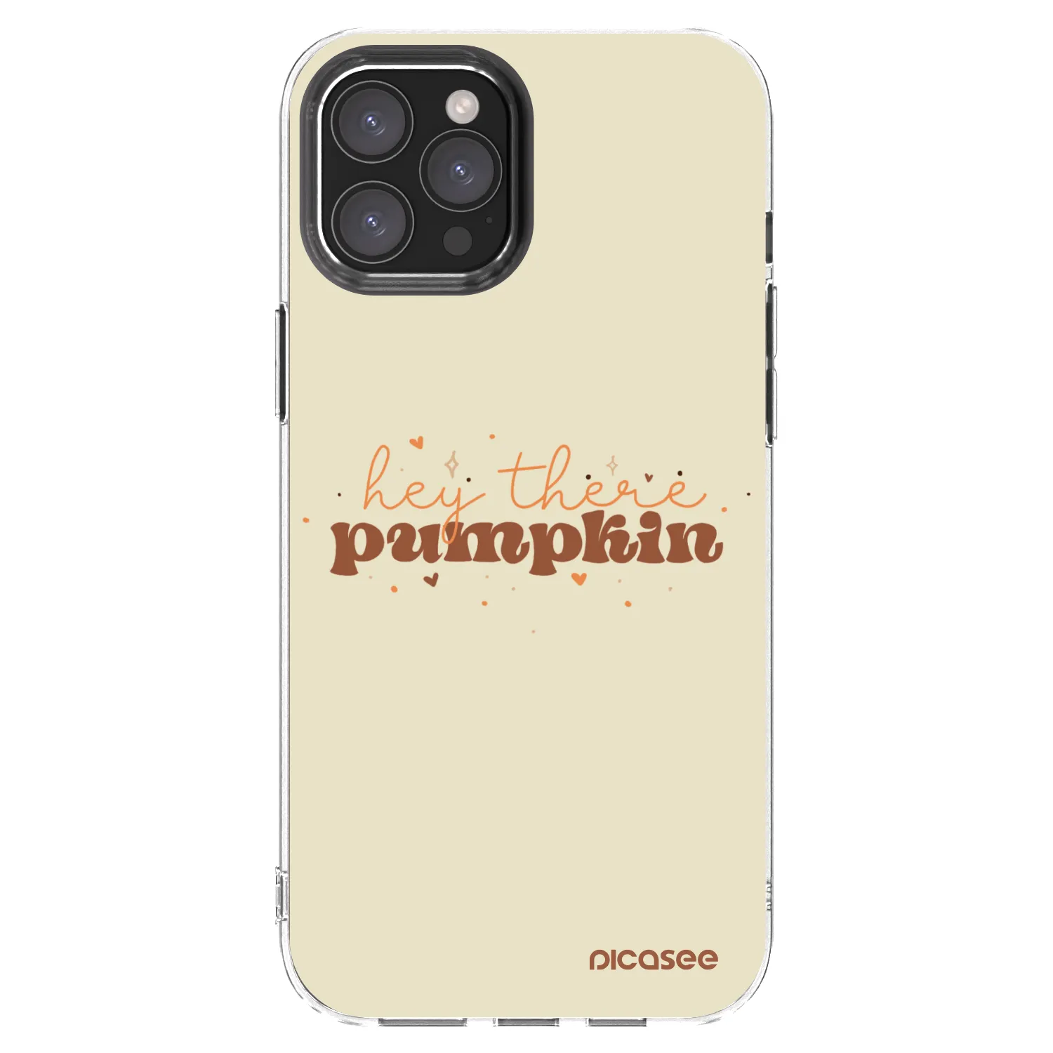 Picasee átlátszó szilikon tok az alábbi mobiltelefonokra Apple iPhone 12 Pro Max - Hey there pumpkin