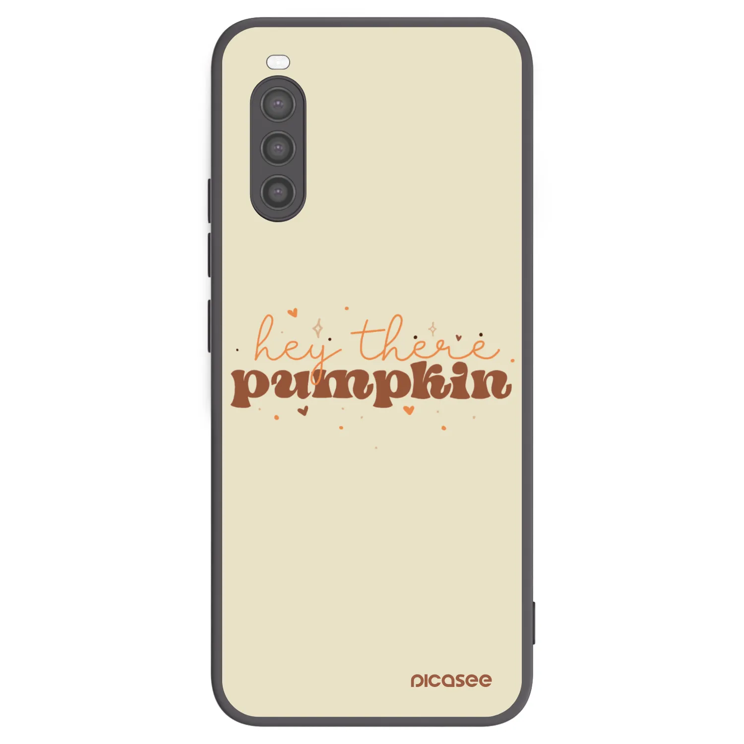 Picasee fekete szilikon tok az alábbi mobiltelefonokra Sony Xperia 10 II - Hey there pumpkin