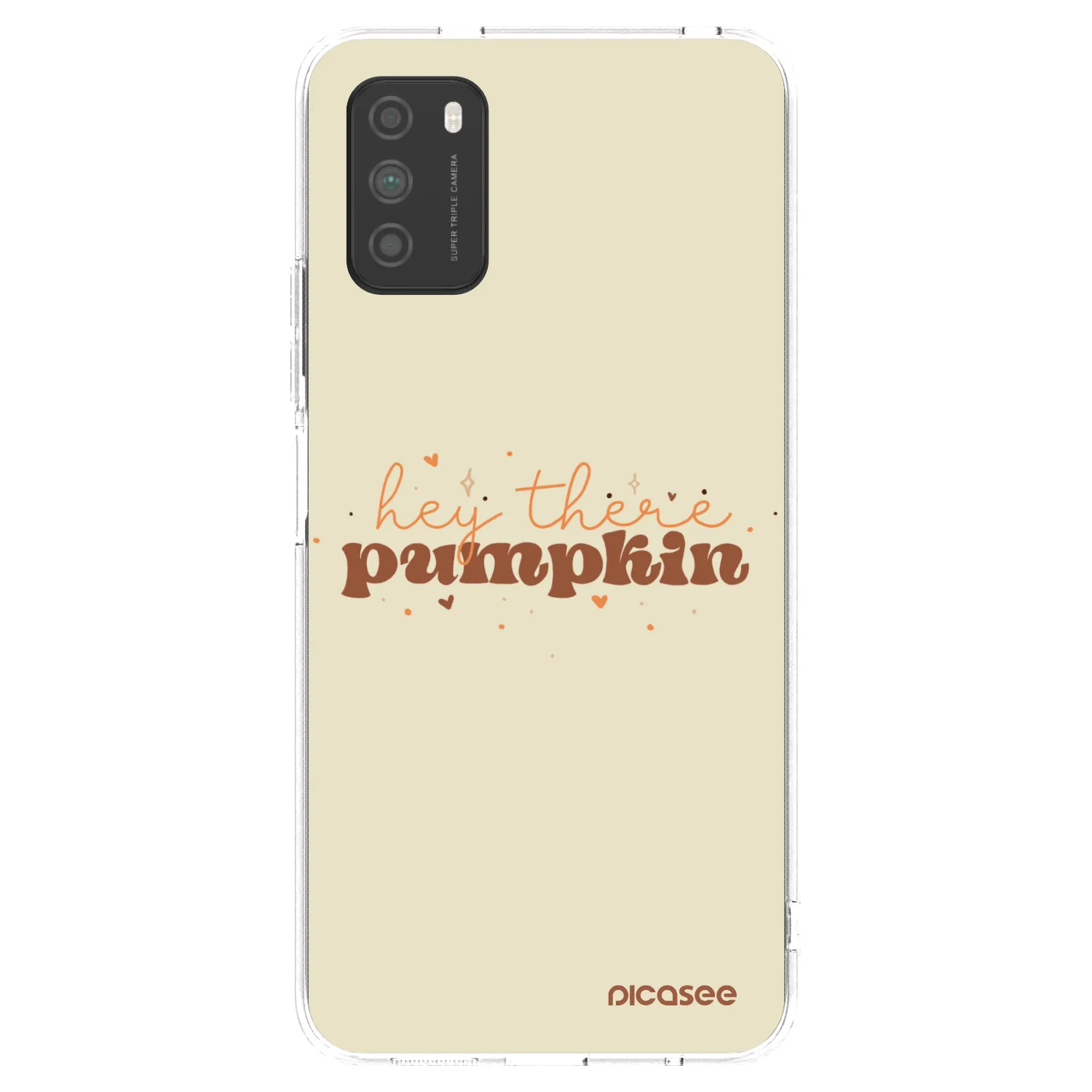 Picasee átlátszó szilikon tok az alábbi mobiltelefonokra Xiaomi Poco M3 - Hey there pumpkin