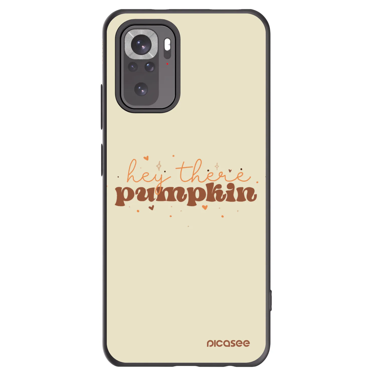 Picasee fekete szilikon tok az alábbi mobiltelefonokra Xiaomi Redmi Note 10 - Hey there pumpkin