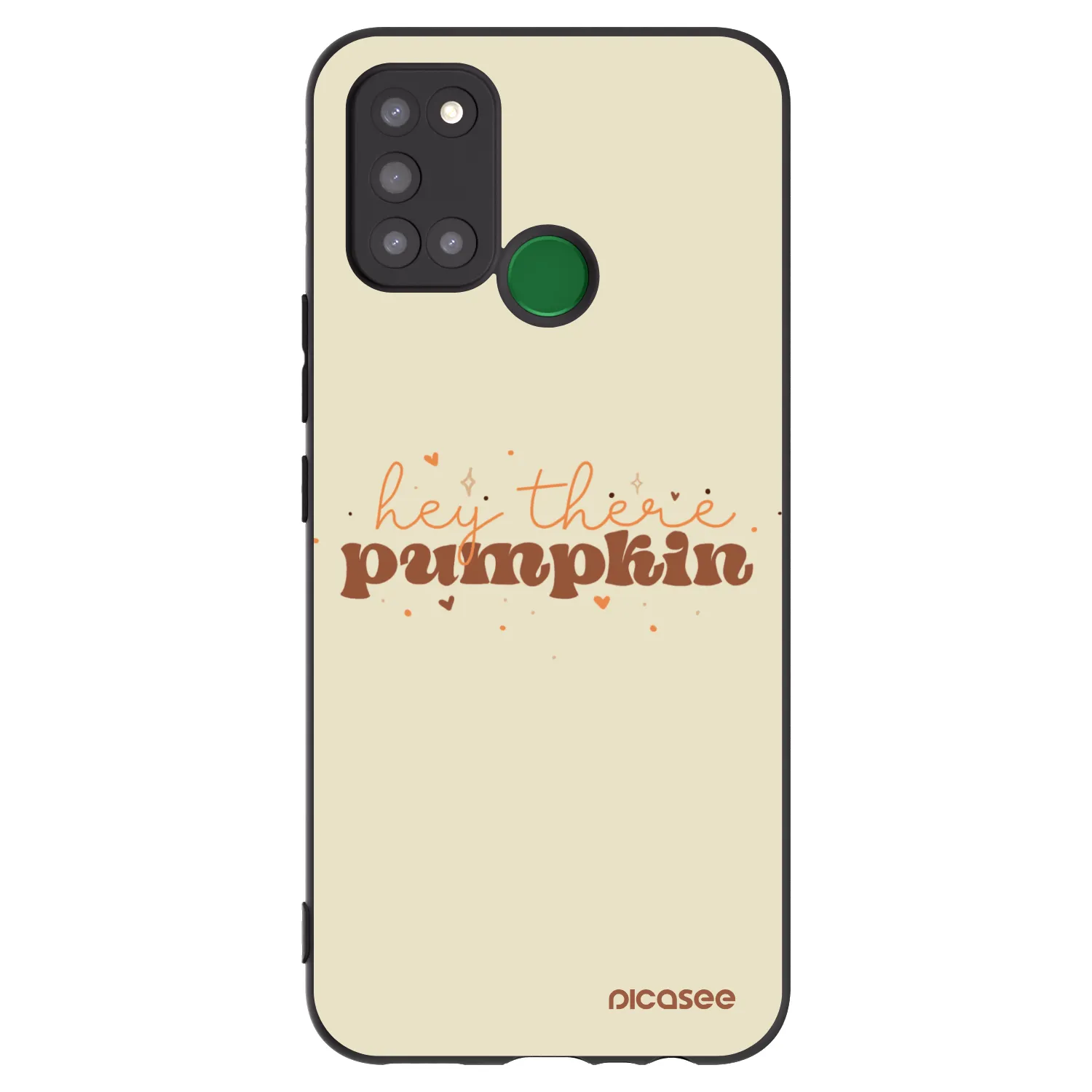 Picasee fekete szilikon tok az alábbi mobiltelefonokra Realme 7i - Hey there pumpkin