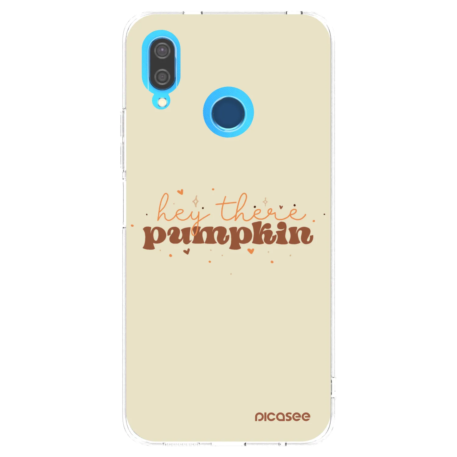 Picasee átlátszó szilikon tok az alábbi mobiltelefonokra Huawei P20 Lite - Hey there pumpkin