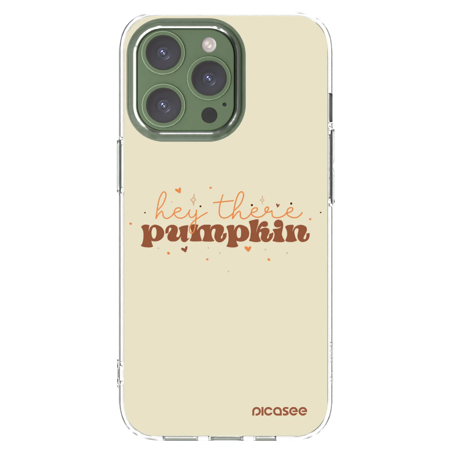 Picasee átlátszó szilikon tok az alábbi mobiltelefonokra Apple iPhone 13 Pro - Hey there pumpkin
