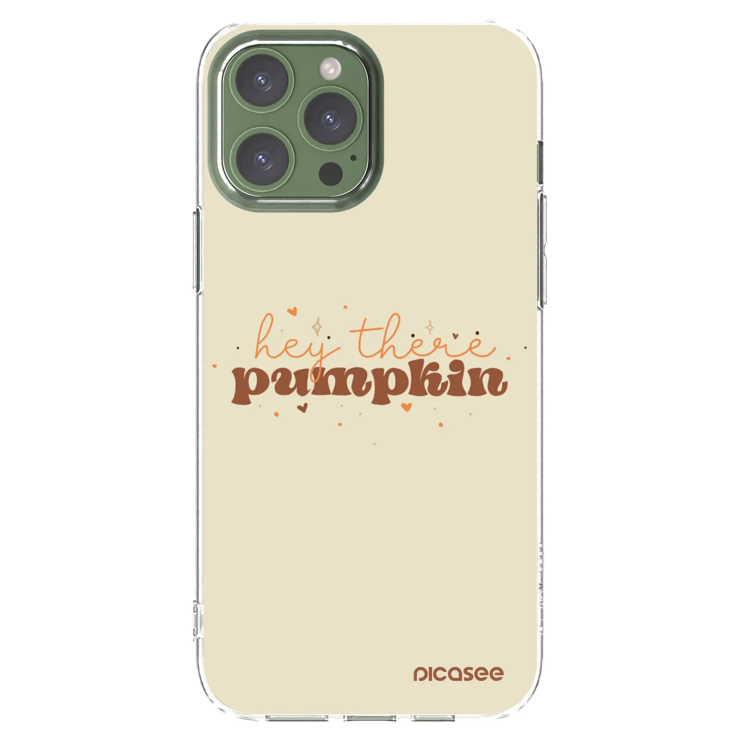 Picasee átlátszó szilikon tok az alábbi mobiltelefonokra Apple iPhone 13 Pro Max - Hey there pumpkin
