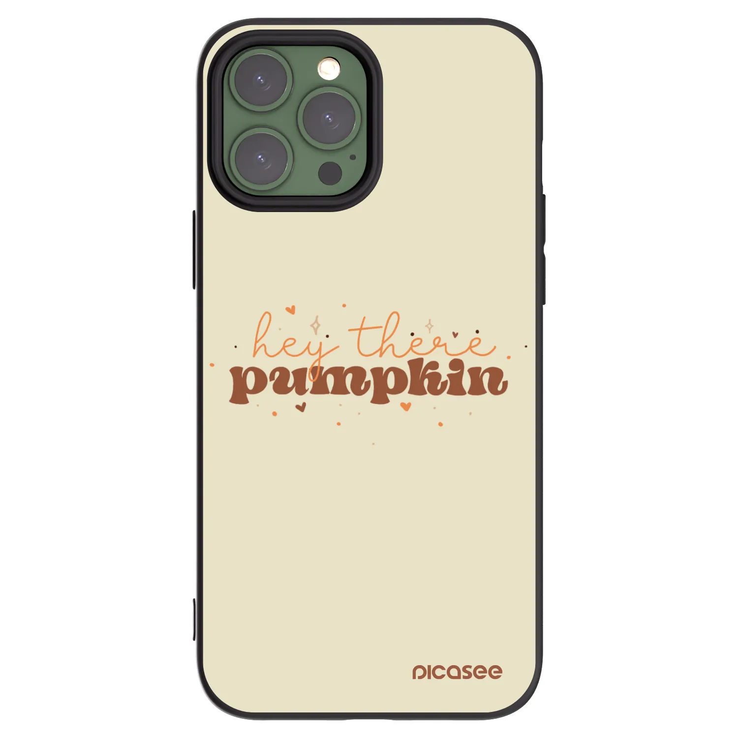 Picasee fekete szilikon tok az alábbi mobiltelefonokra Apple iPhone 13 Pro Max - Hey there pumpkin