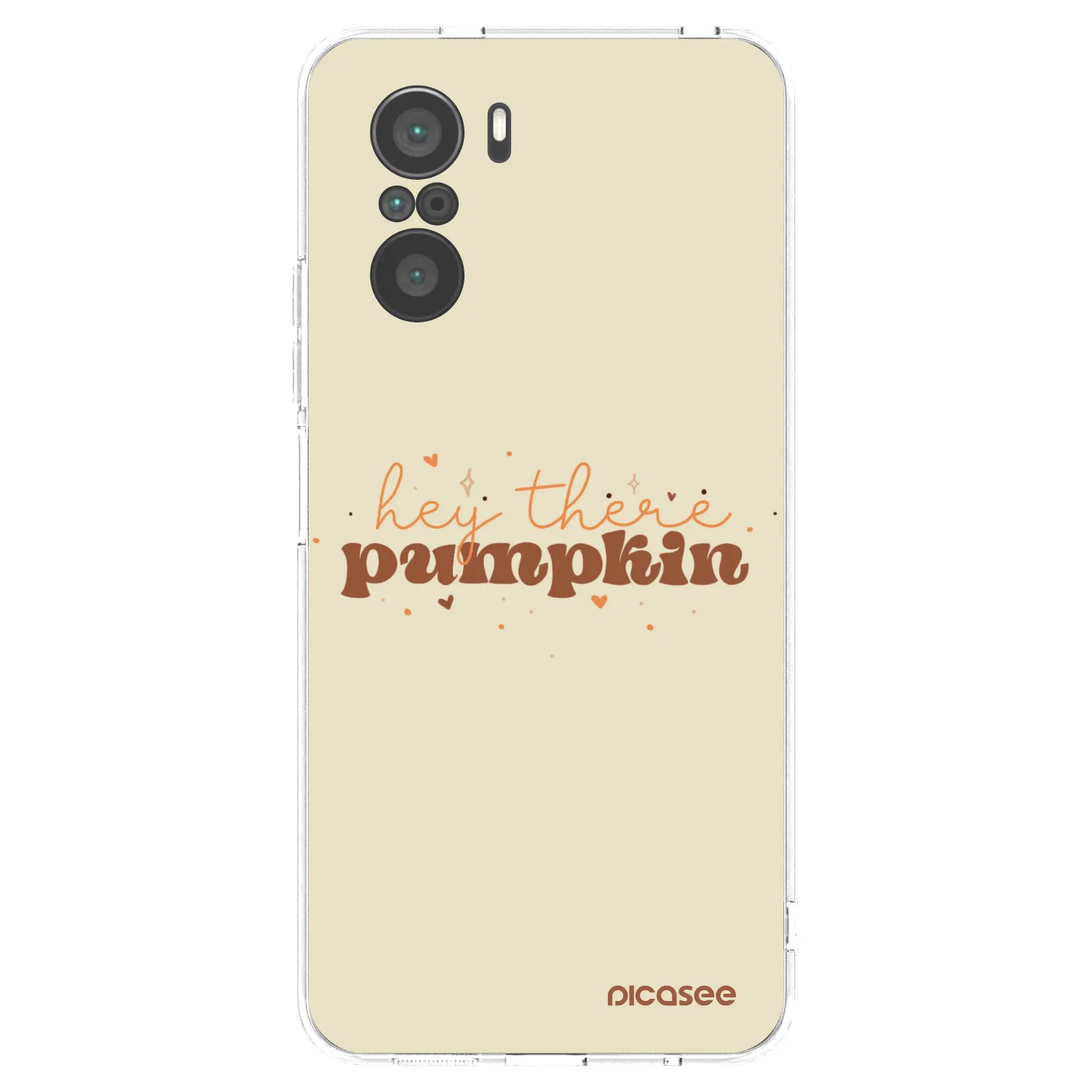 Picasee átlátszó szilikon tok az alábbi mobiltelefonokra Xiaomi Poco F3 - Hey there pumpkin