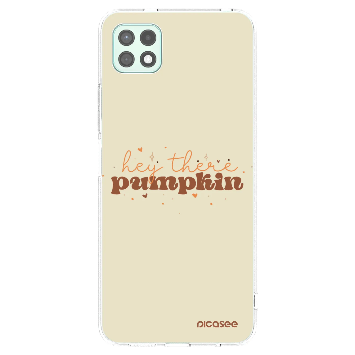 Picasee átlátszó szilikon tok az alábbi mobiltelefonokra Samsung Galaxy A22 A226B 5G - Hey there pumpkin