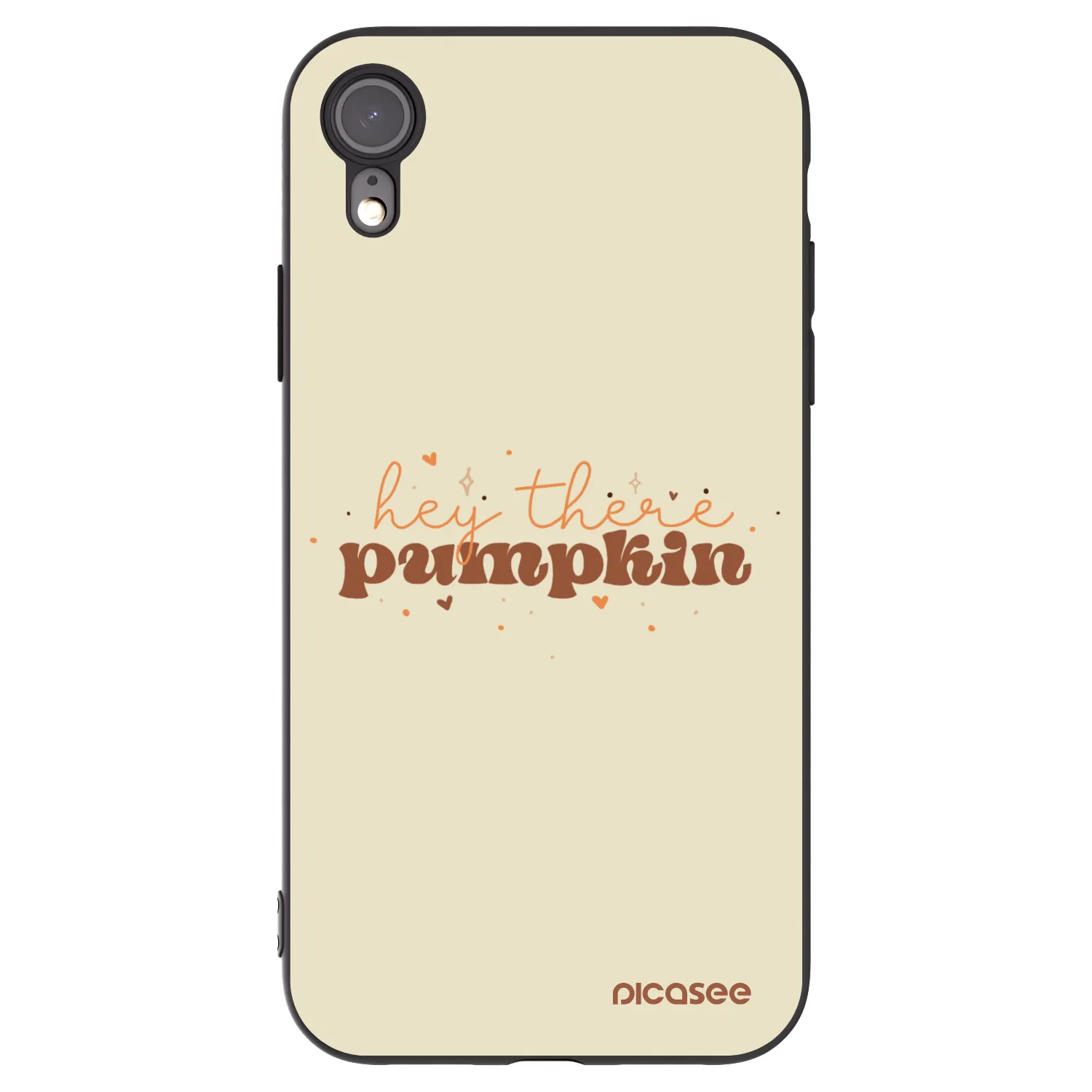 Picasee fekete szilikon tok az alábbi mobiltelefonokra Apple iPhone XR - Hey there pumpkin