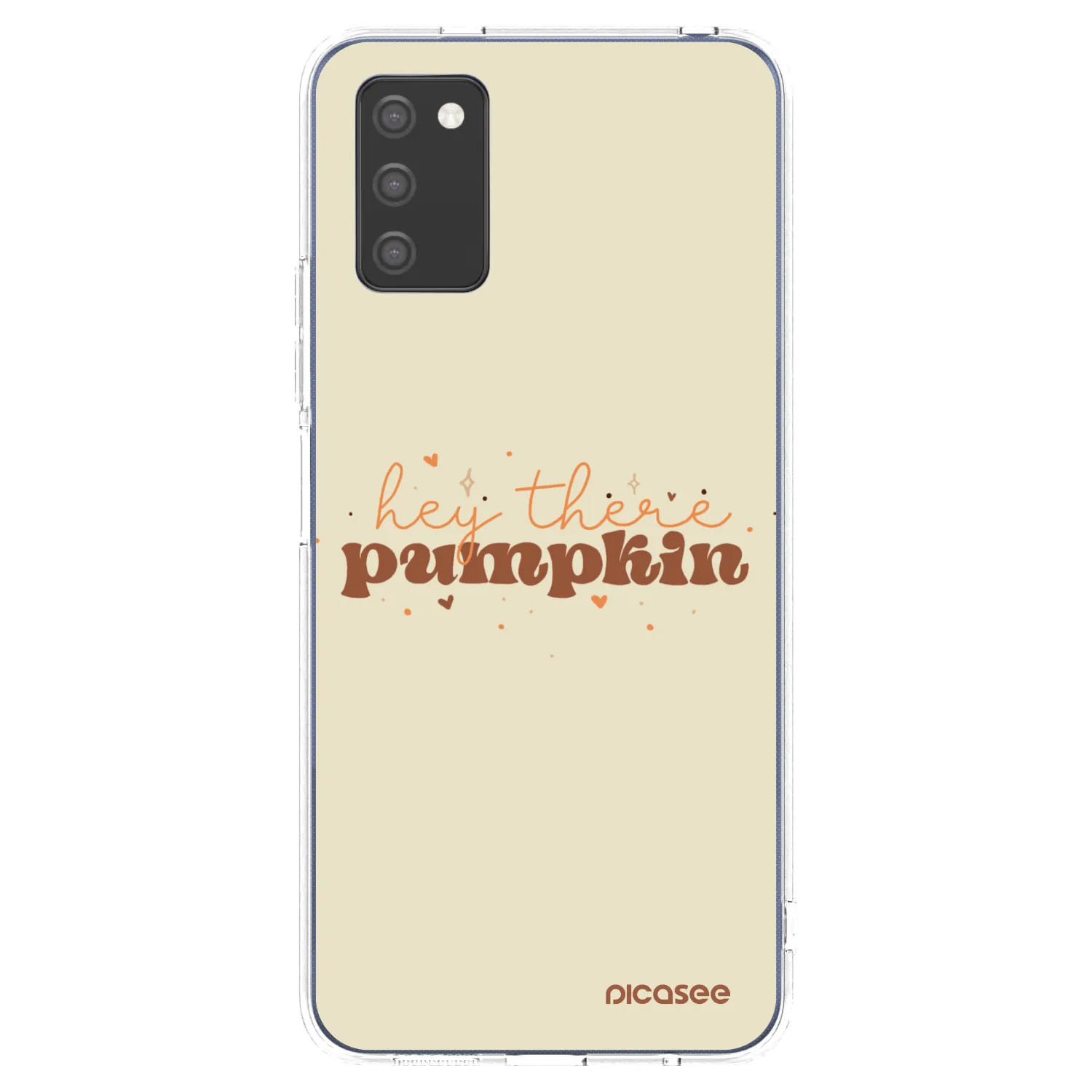 Picasee átlátszó szilikon tok az alábbi mobiltelefonokra Samsung Galaxy A02s A025G - Hey there pumpkin