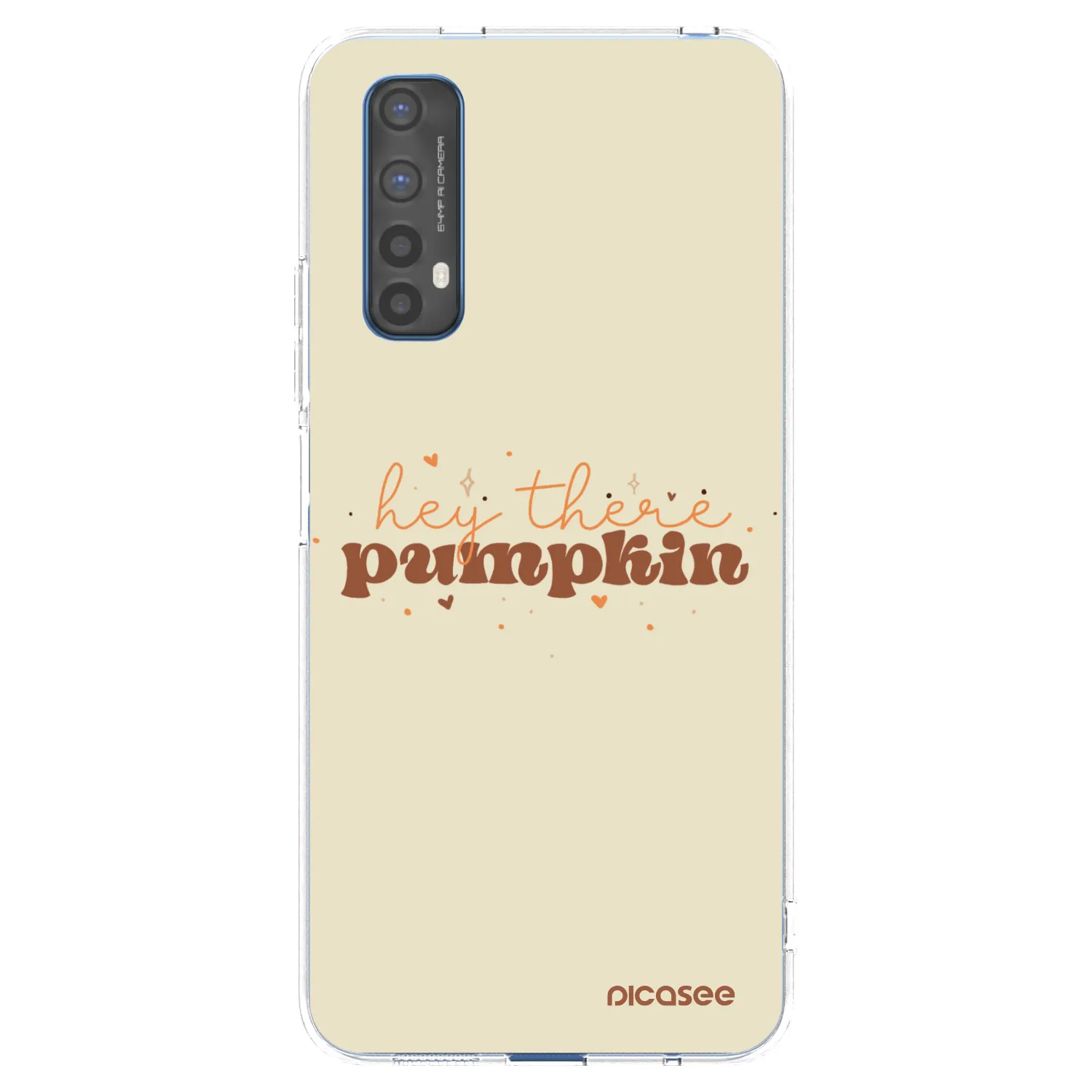 Picasee átlátszó szilikon tok az alábbi mobiltelefonokra Realme 7 - Hey there pumpkin