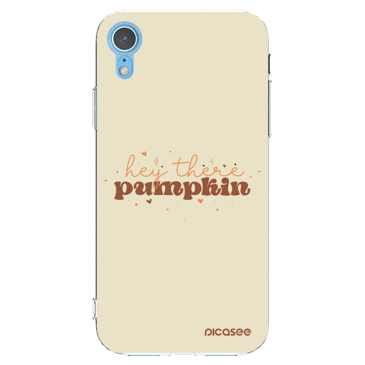 Picasee átlátszó szilikon tok az alábbi mobiltelefonokra Apple iPhone XR - Hey there pumpkin