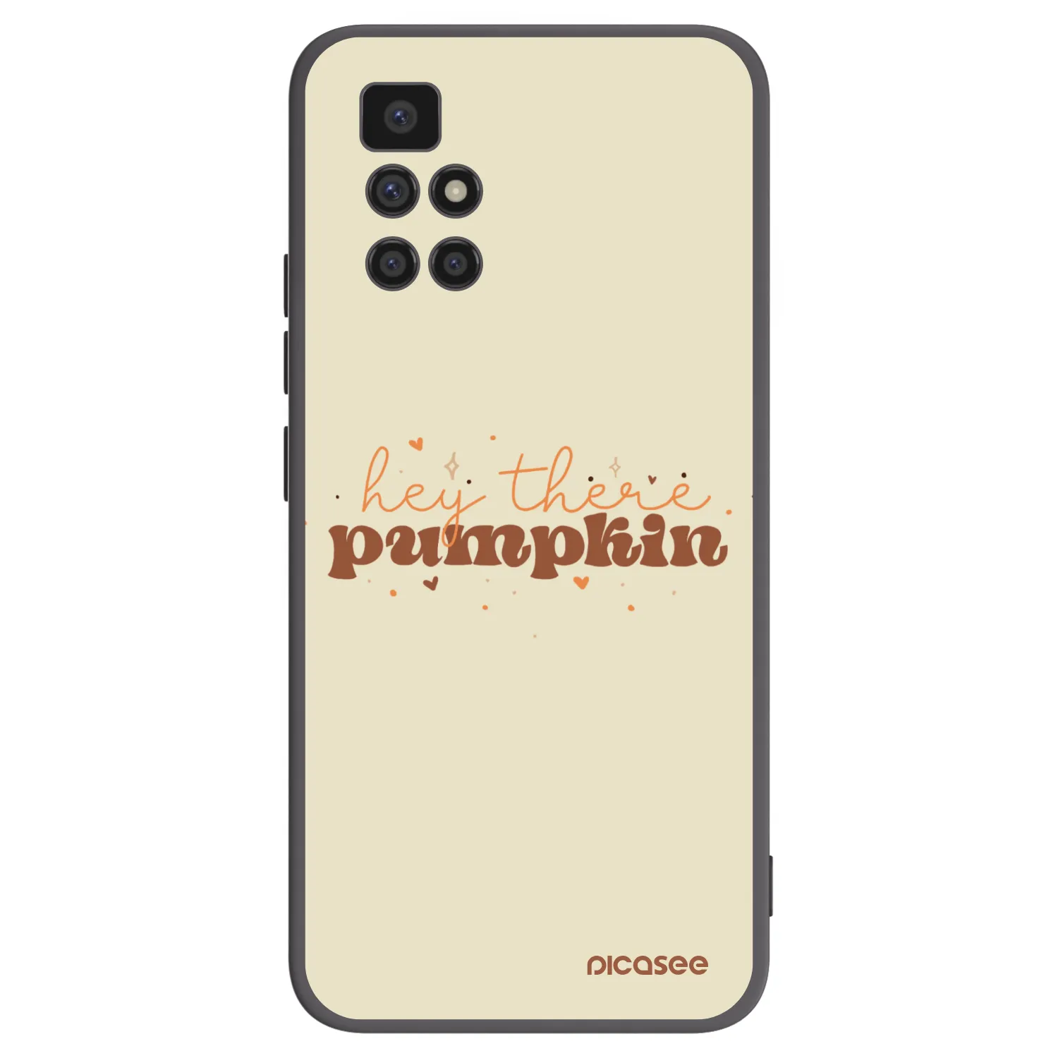 Picasee fekete szilikon tok az alábbi mobiltelefonokra Xiaomi Redmi 10 - Hey there pumpkin