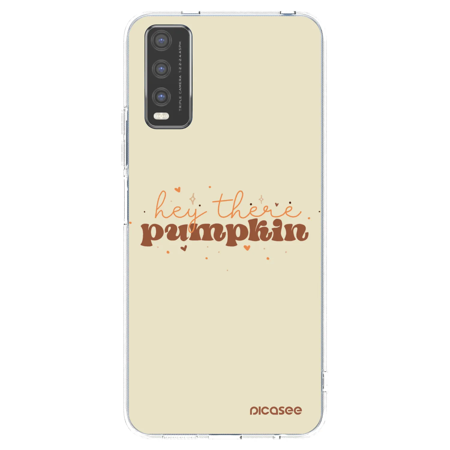 Picasee átlátszó szilikon tok az alábbi mobiltelefonokra Vivo Y20s - Hey there pumpkin