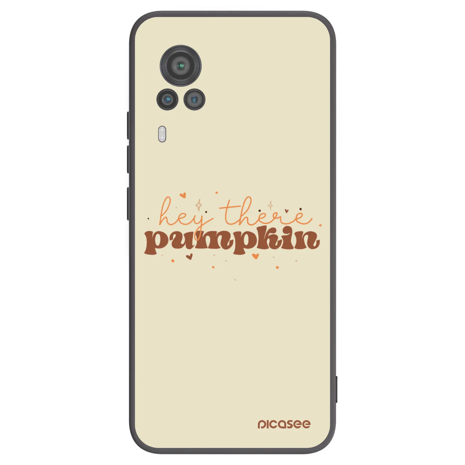 Picasee fekete szilikon tok az alábbi mobiltelefonokra Vivo X60 Pro 5G - Hey there pumpkin