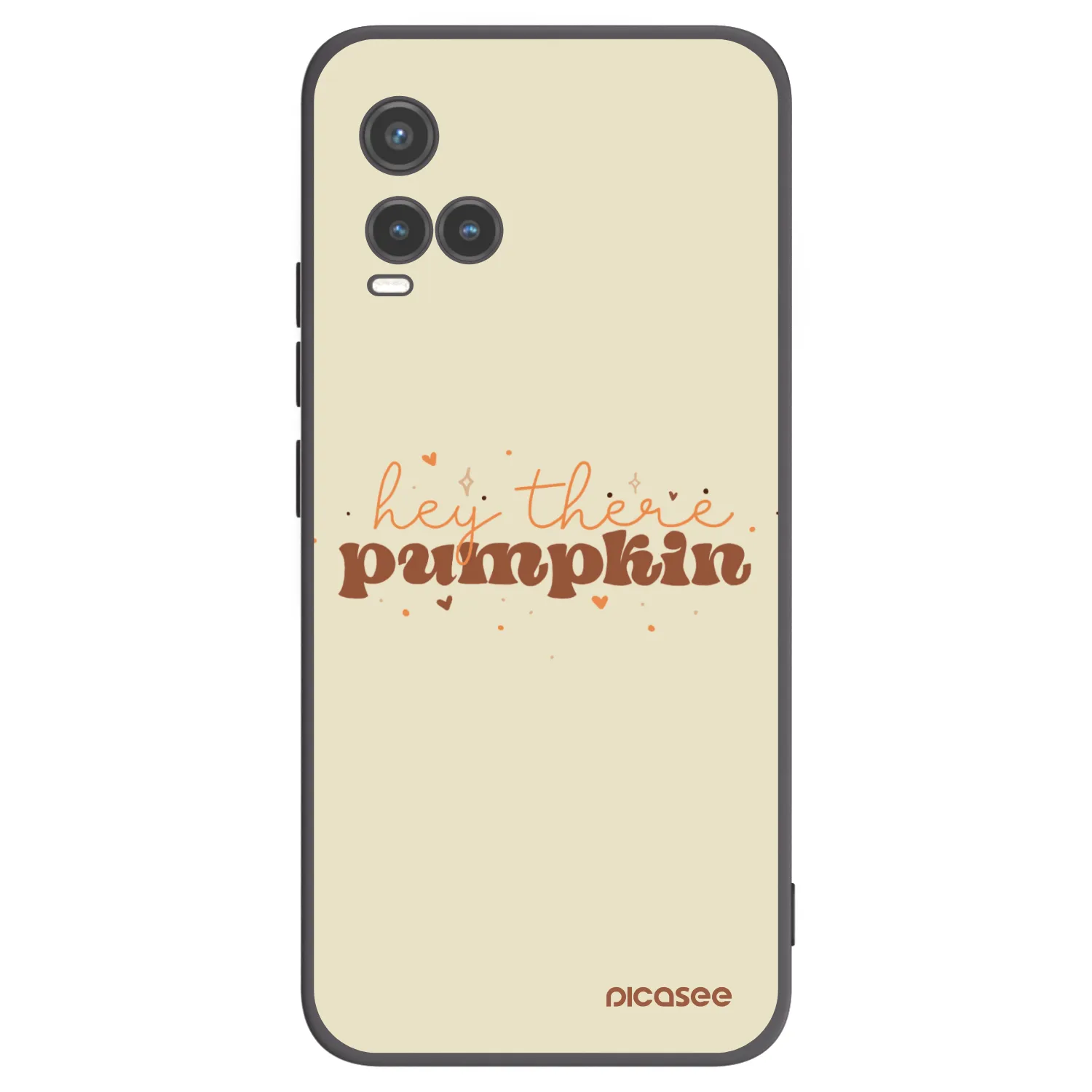 Picasee fekete szilikon tok az alábbi mobiltelefonokra Vivo Y33s - Hey there pumpkin