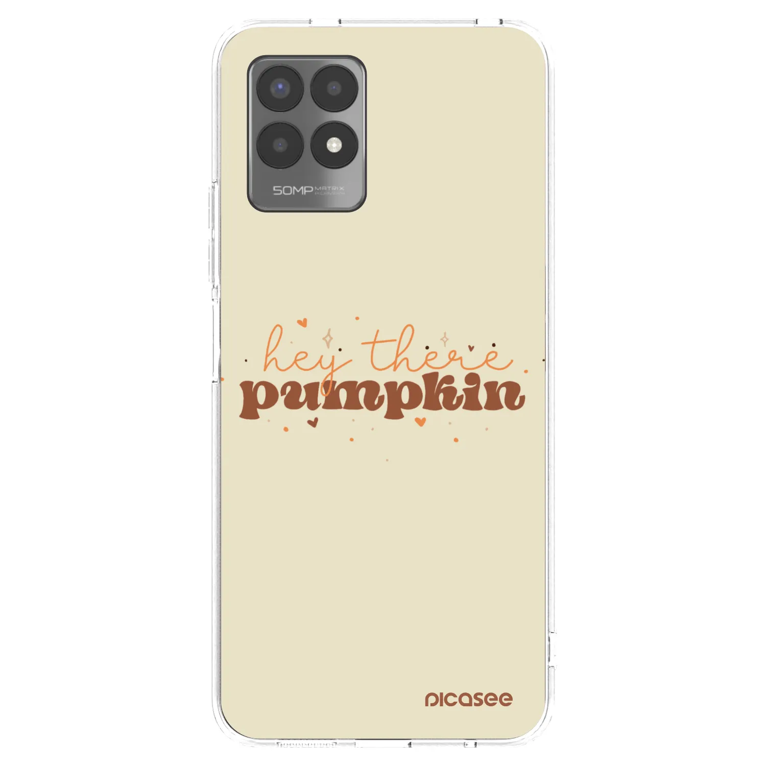 Picasee átlátszó szilikon tok az alábbi mobiltelefonokra Realme 8i - Hey there pumpkin