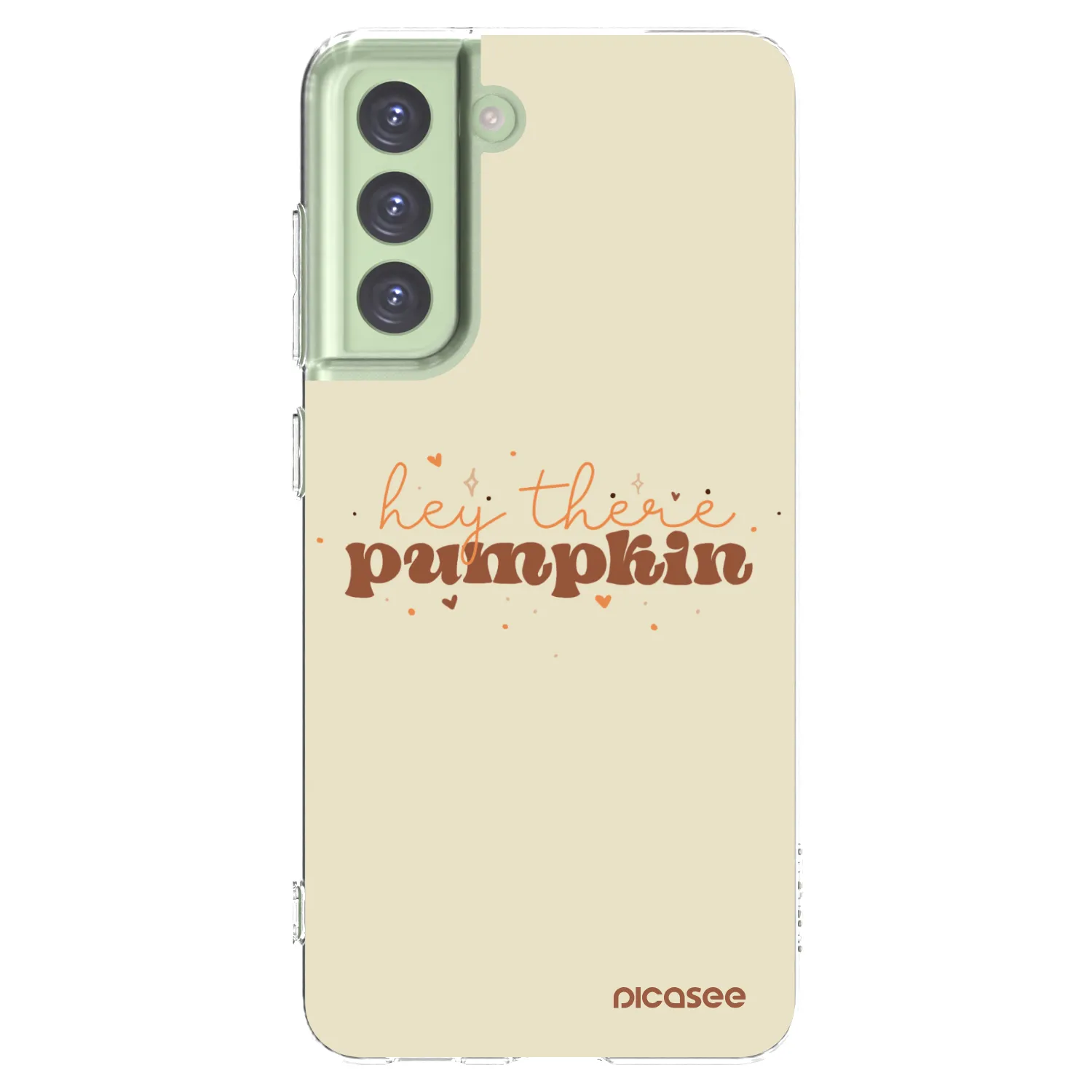 Picasee átlátszó szilikon tok az alábbi mobiltelefonokra Samsung Galaxy S21 FE 5G - Hey there pumpkin