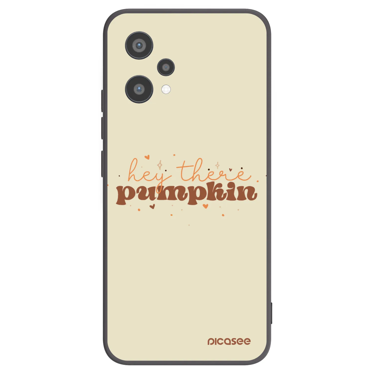 Picasee fekete szilikon tok az alábbi mobiltelefonokra Realme 9 Pro 5G - Hey there pumpkin