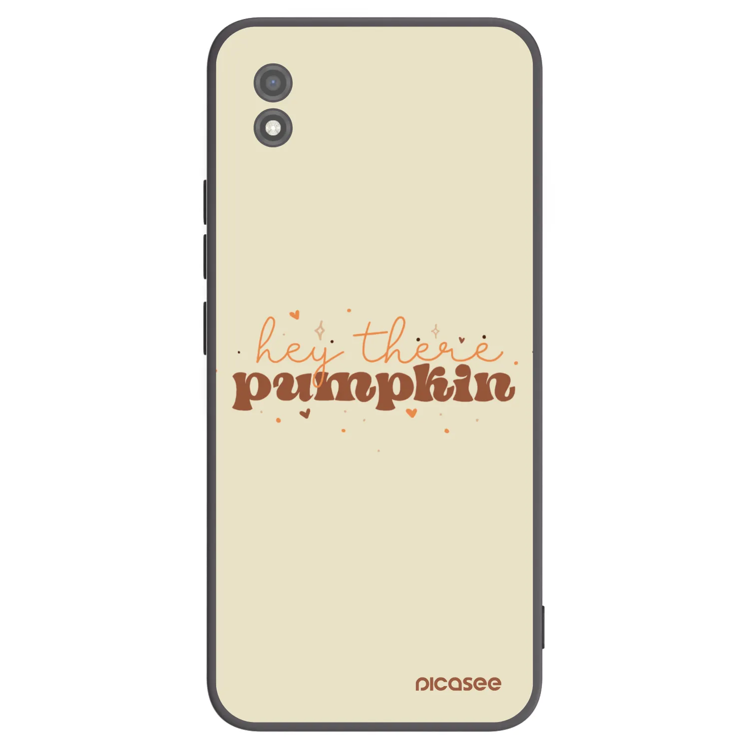 Picasee fekete szilikon tok az alábbi mobiltelefonokra Realme C11 (2021) - Hey there pumpkin