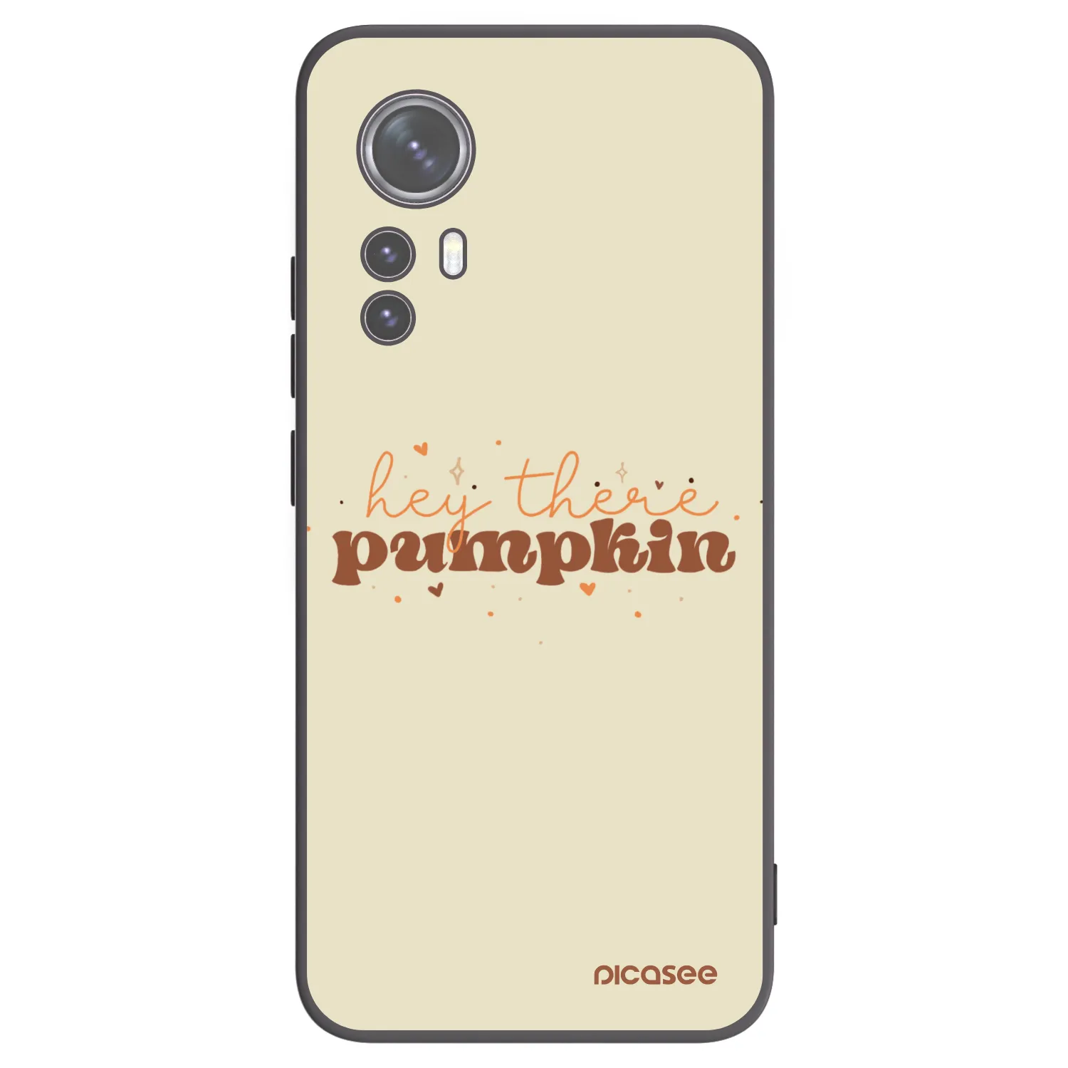 Picasee fekete szilikon tok az alábbi mobiltelefonokra Xiaomi 12 - Hey there pumpkin