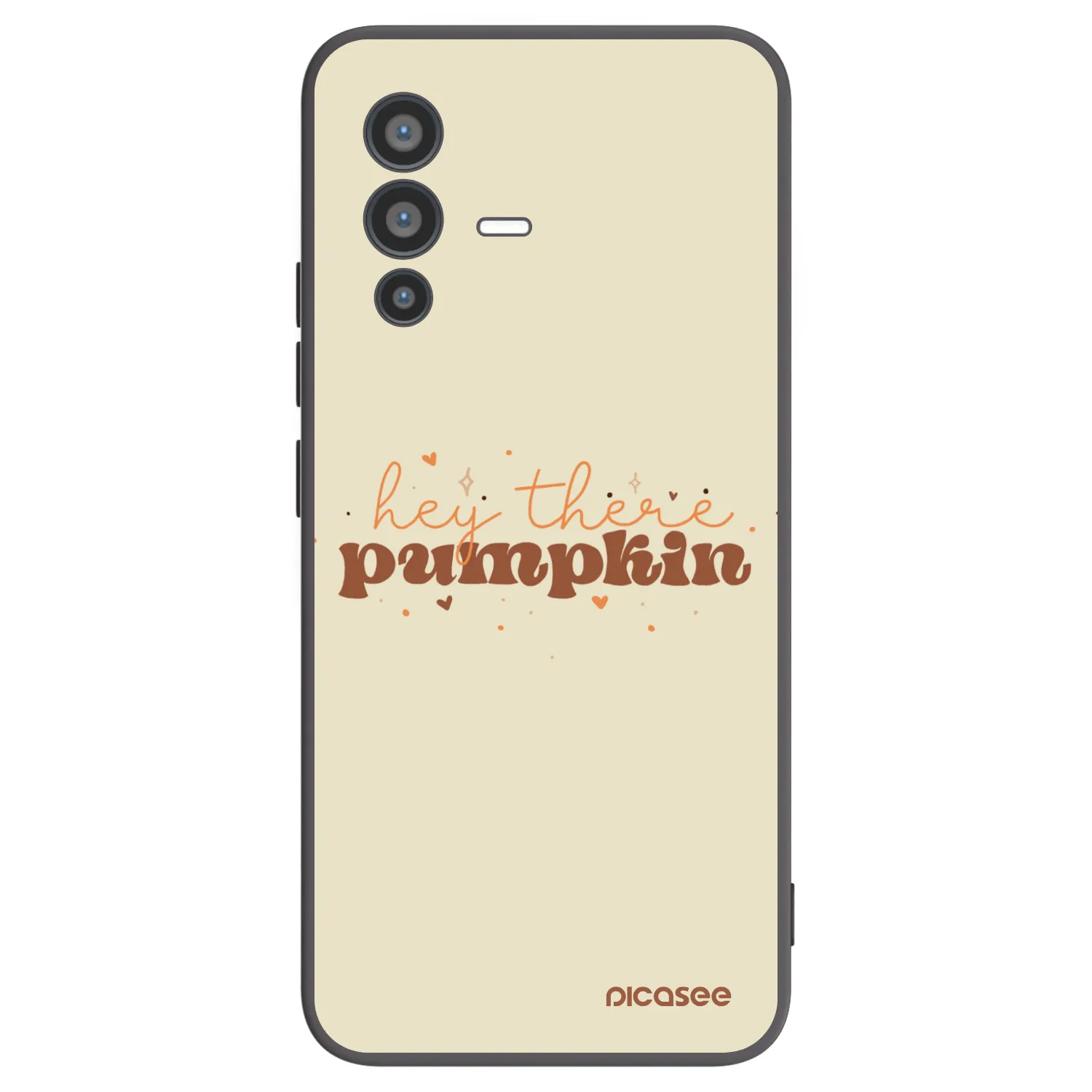 Picasee fekete szilikon tok az alábbi mobiltelefonokra Vivo V23 5G - Hey there pumpkin