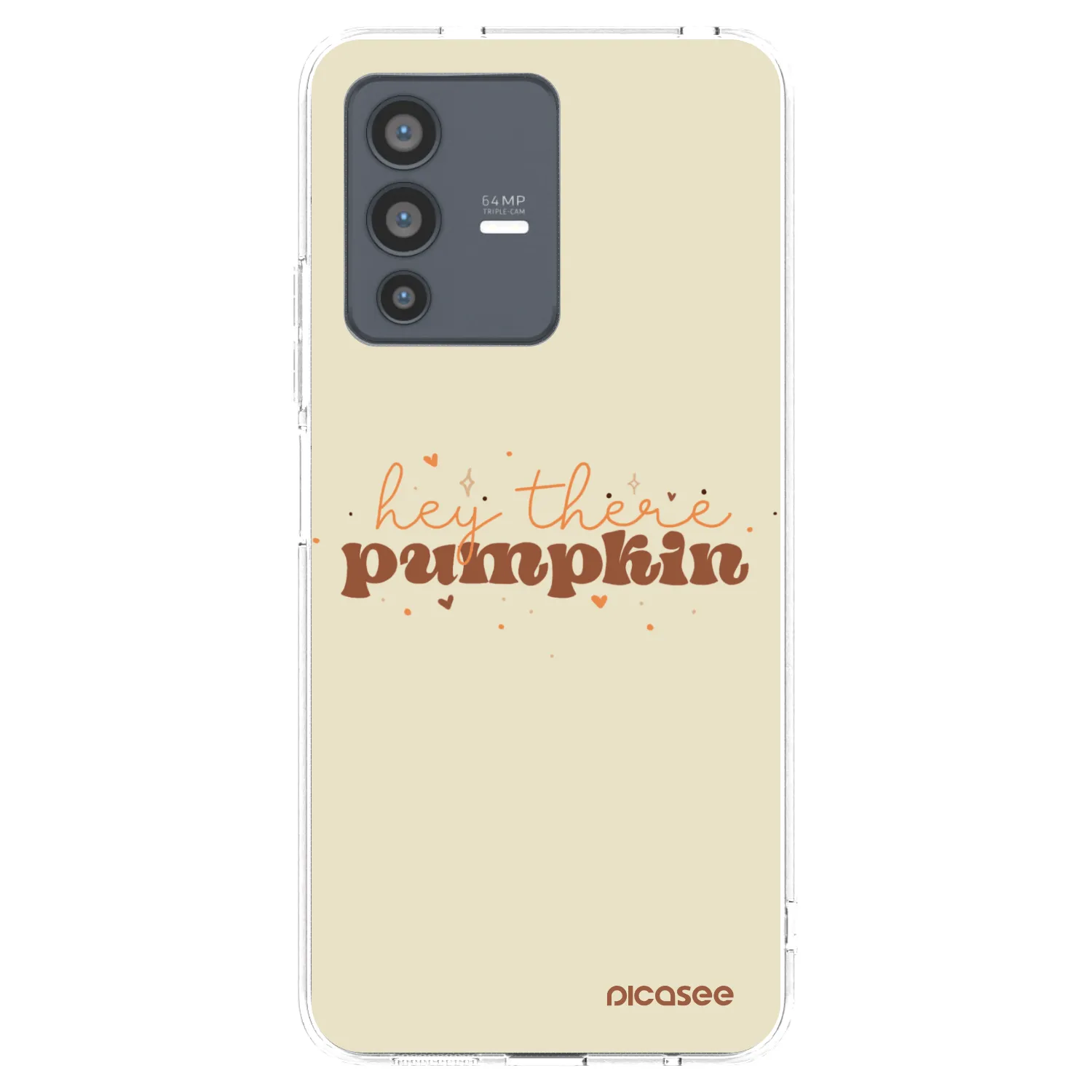 Picasee átlátszó szilikon tok az alábbi mobiltelefonokra Vivo V23 5G - Hey there pumpkin