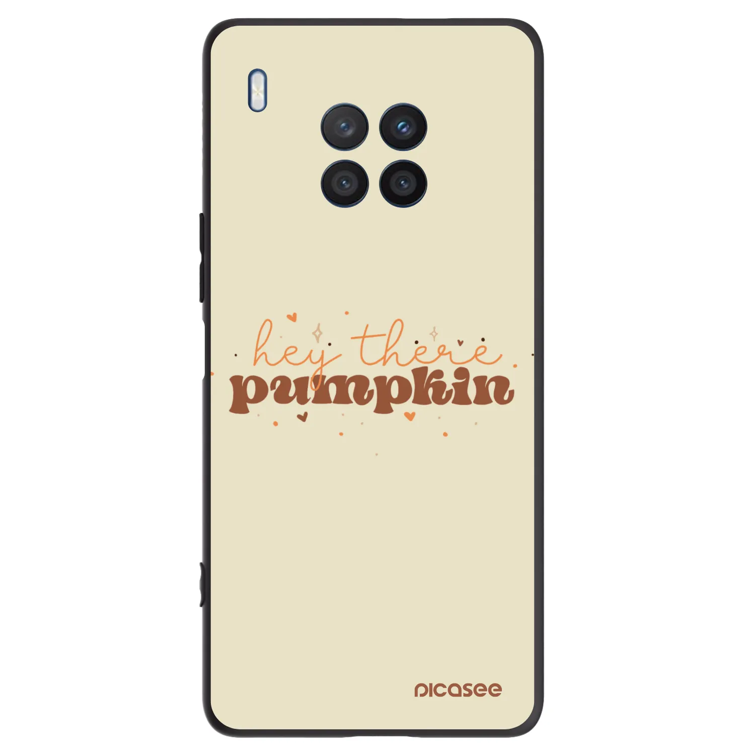 Picasee fekete szilikon tok az alábbi mobiltelefonokra Honor 50 Lite - Hey there pumpkin
