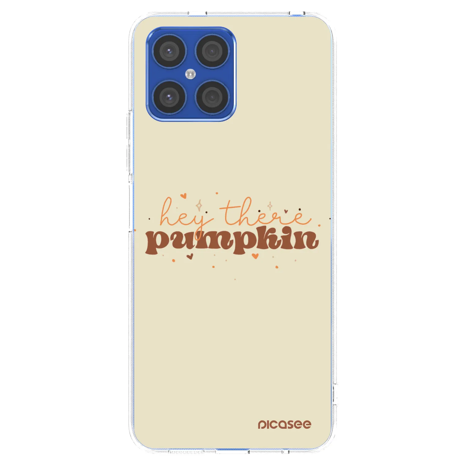 Picasee átlátszó szilikon tok az alábbi mobiltelefonokra Honor X8 4G - Hey there pumpkin