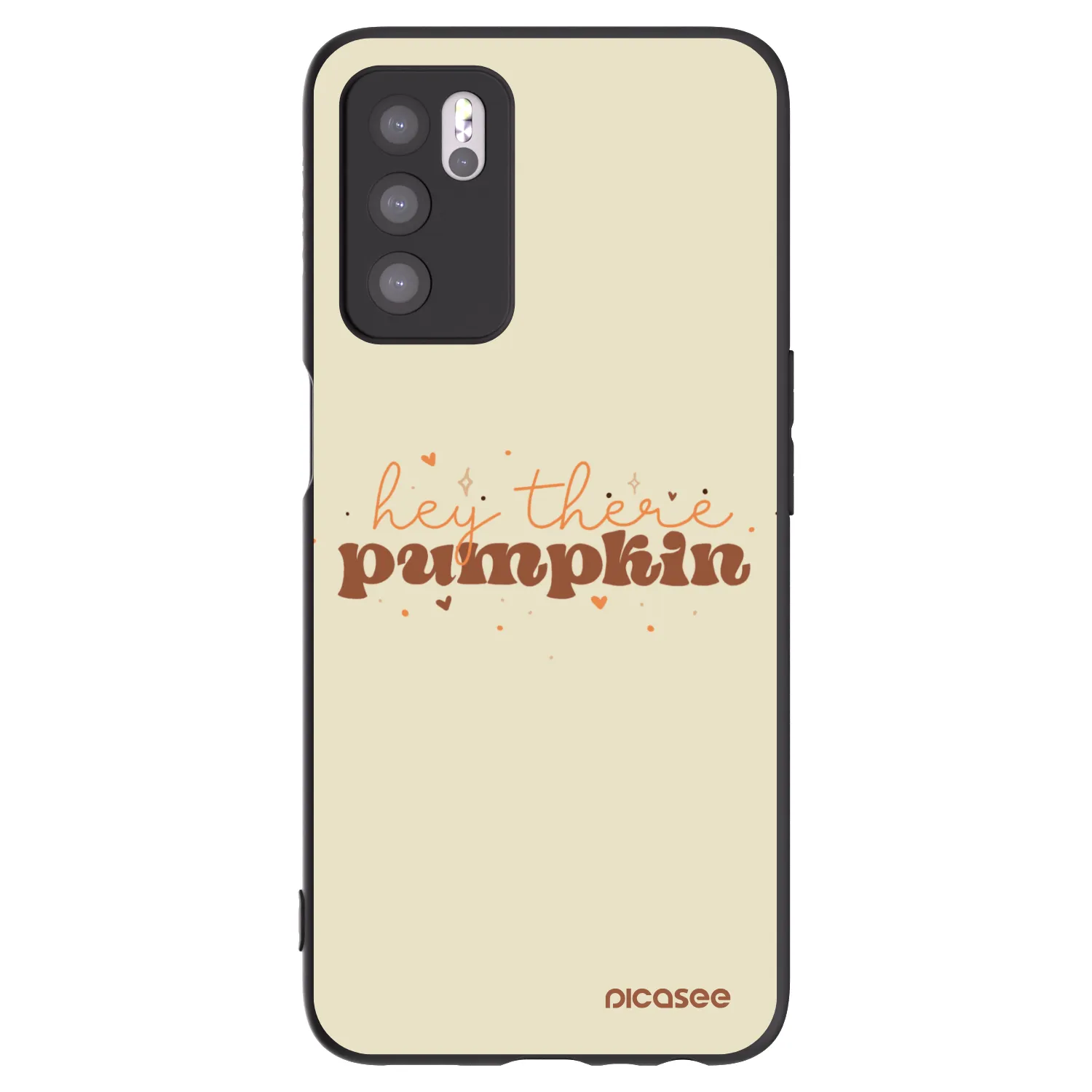 Picasee fekete szilikon tok az alábbi mobiltelefonokra OPPO A16 - Hey there pumpkin
