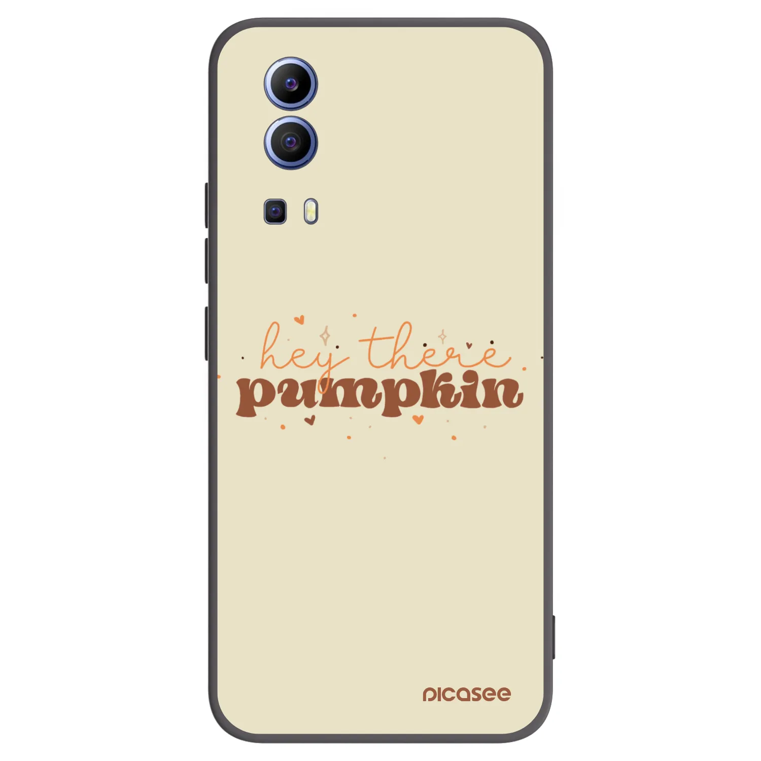 Picasee fekete szilikon tok az alábbi mobiltelefonokra Vivo Y52 5G - Hey there pumpkin
