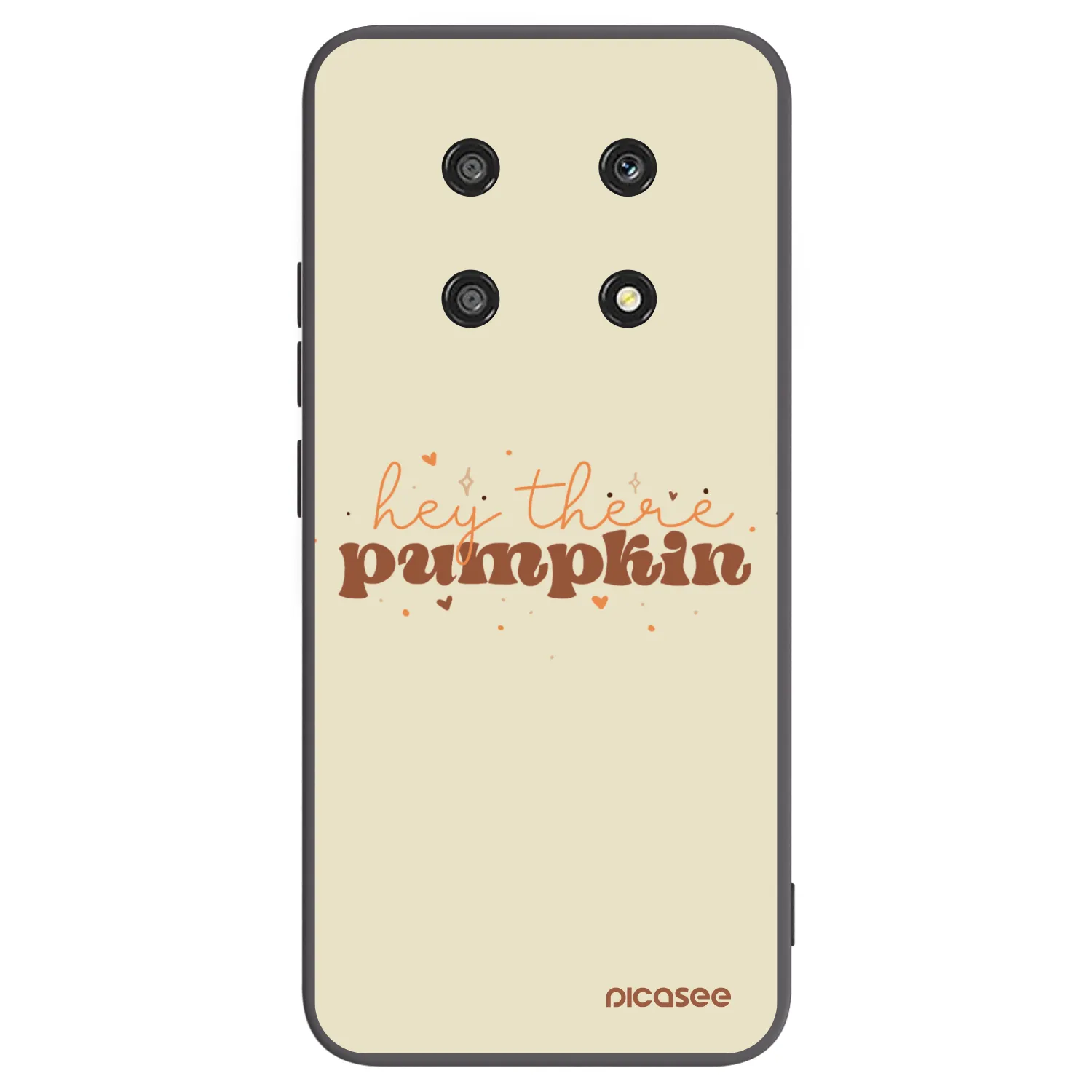 Picasee fekete szilikon tok az alábbi mobiltelefonokra Honor Magic4 Lite 5G - Hey there pumpkin