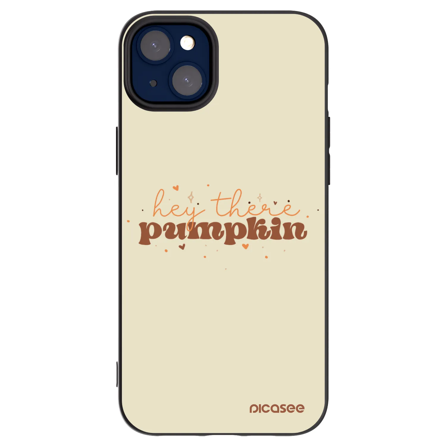 Picasee fekete szilikon tok az alábbi mobiltelefonokra Apple iPhone 14 Plus - Hey there pumpkin