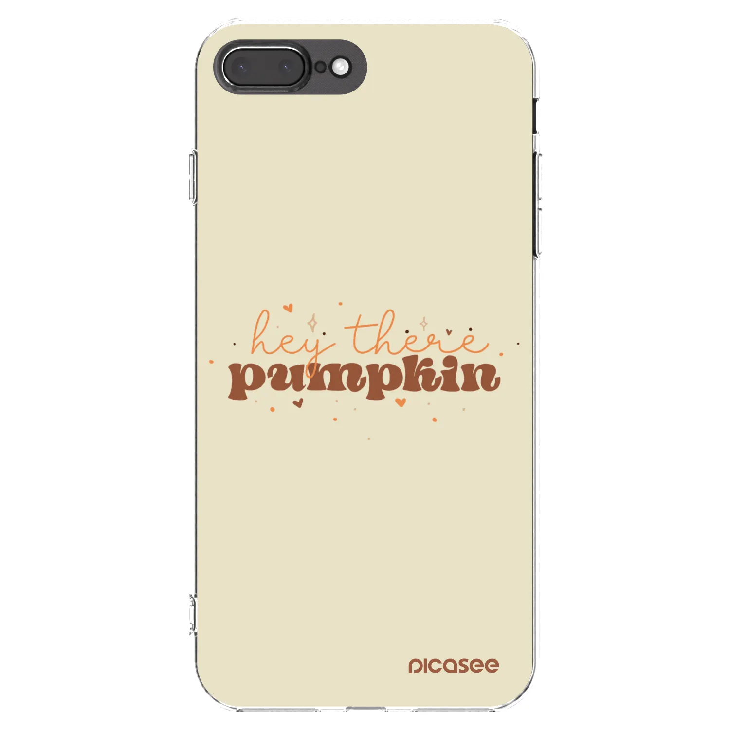 Picasee átlátszó szilikon tok az alábbi mobiltelefonokra Apple iPhone 8 Plus - Hey there pumpkin